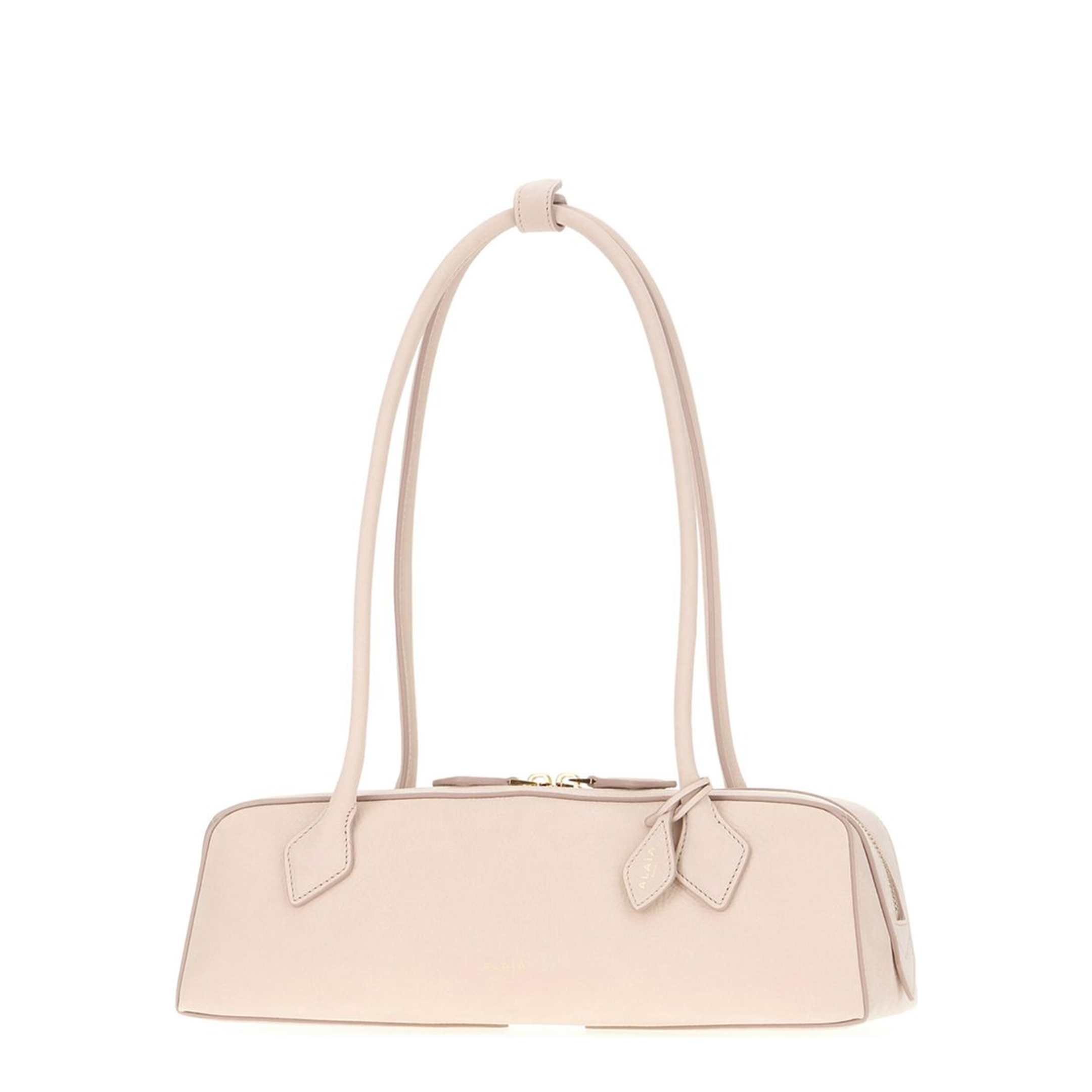 Le Teckel Medium Nubuck Shoulder Bag - Powder Pink - Image 2