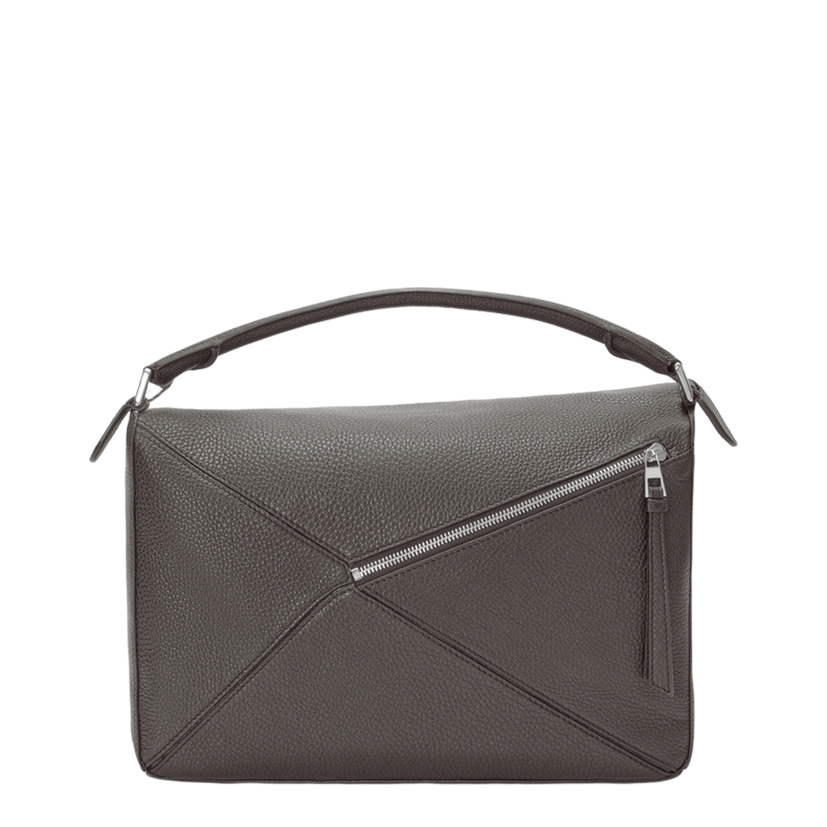 Large Puzzle Bag in Supple Grained Calfskin Brown - Image 4