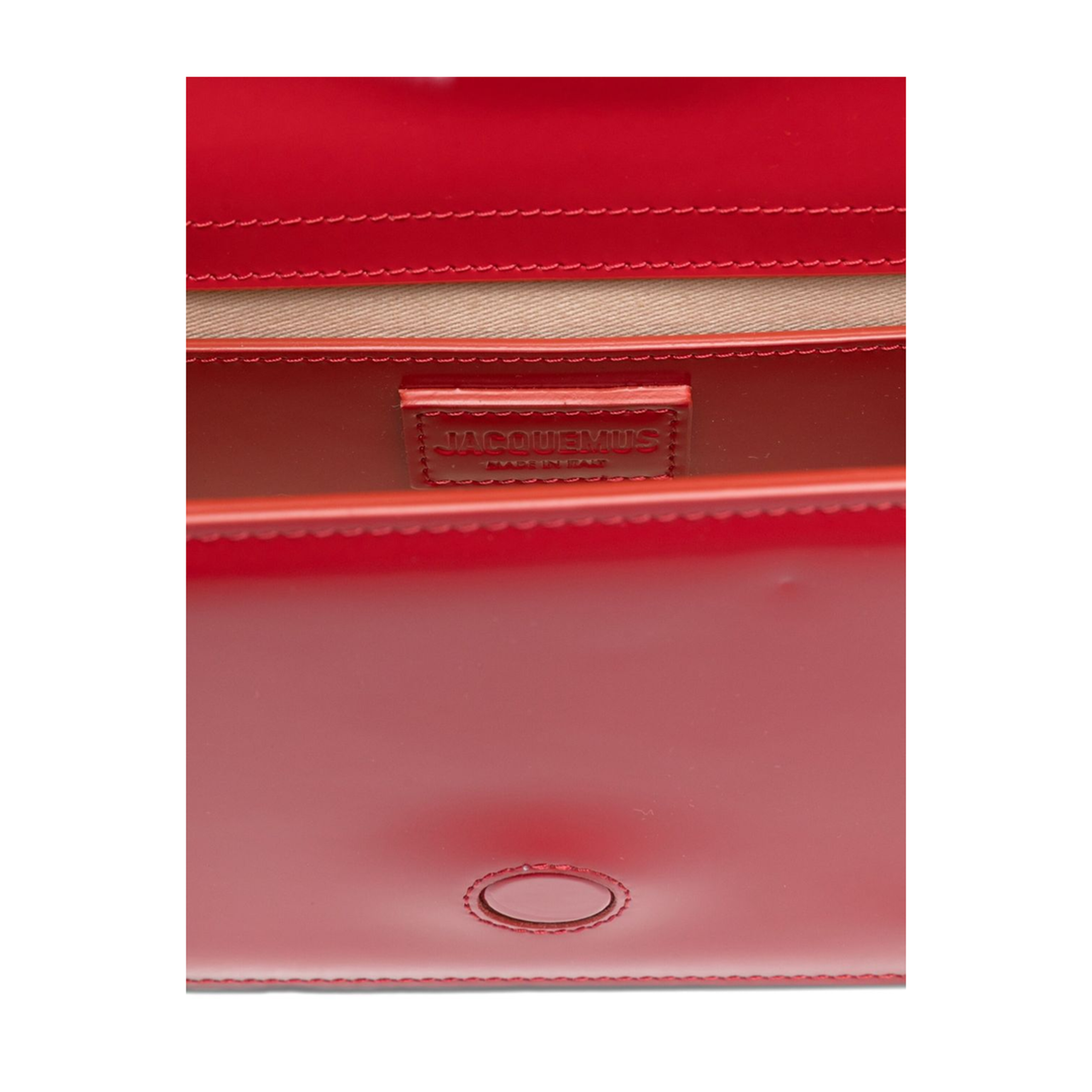 The Large Bambino Leather Top-Handle Bag - Rosso - Image 4