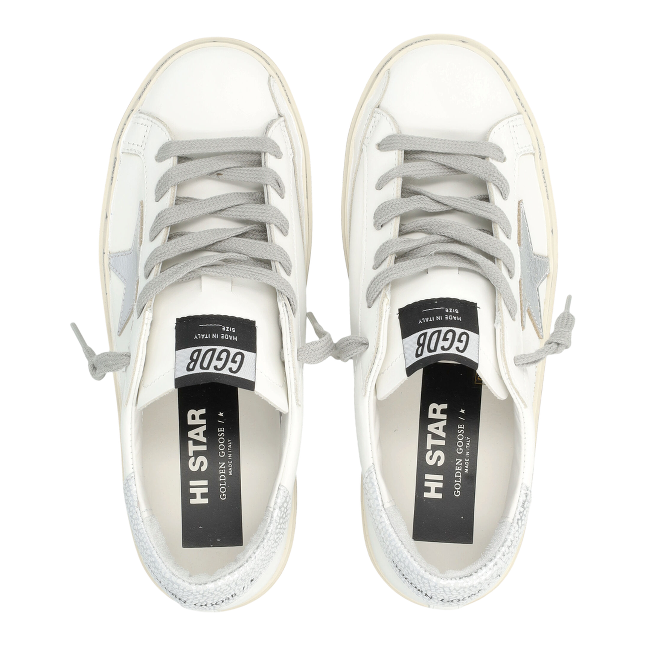 Hi Star Sneakers with Silver Heel Tab - Image 2