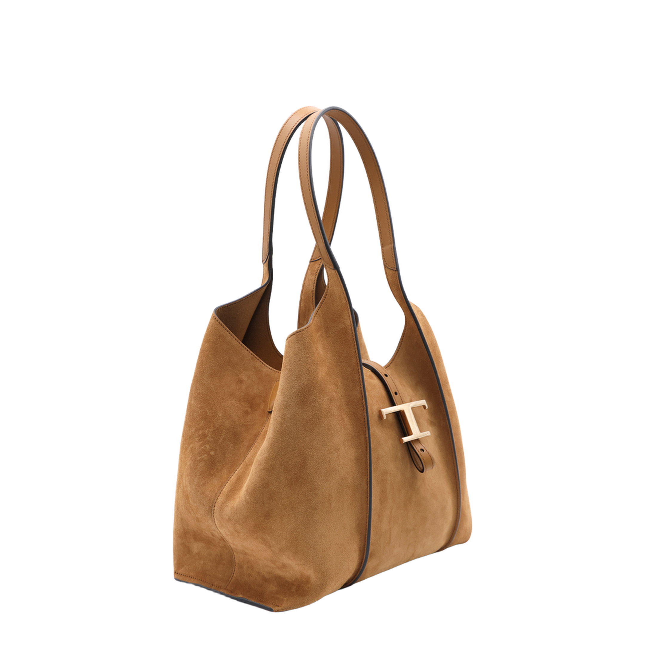 T Timeless Small Calfskin Tote - Brown - Image 3