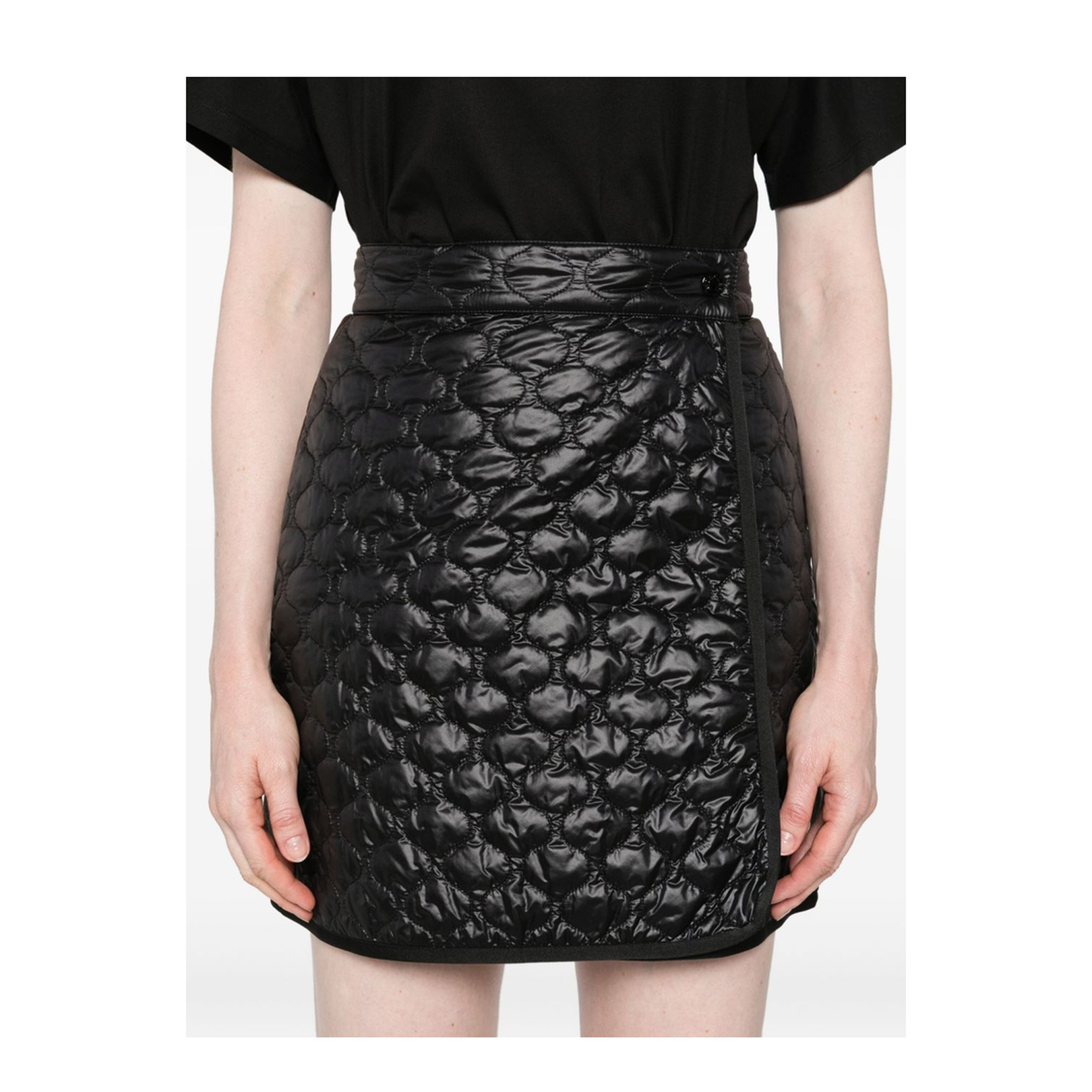 Square-Quilted Padded Mini Skirt - Image 2