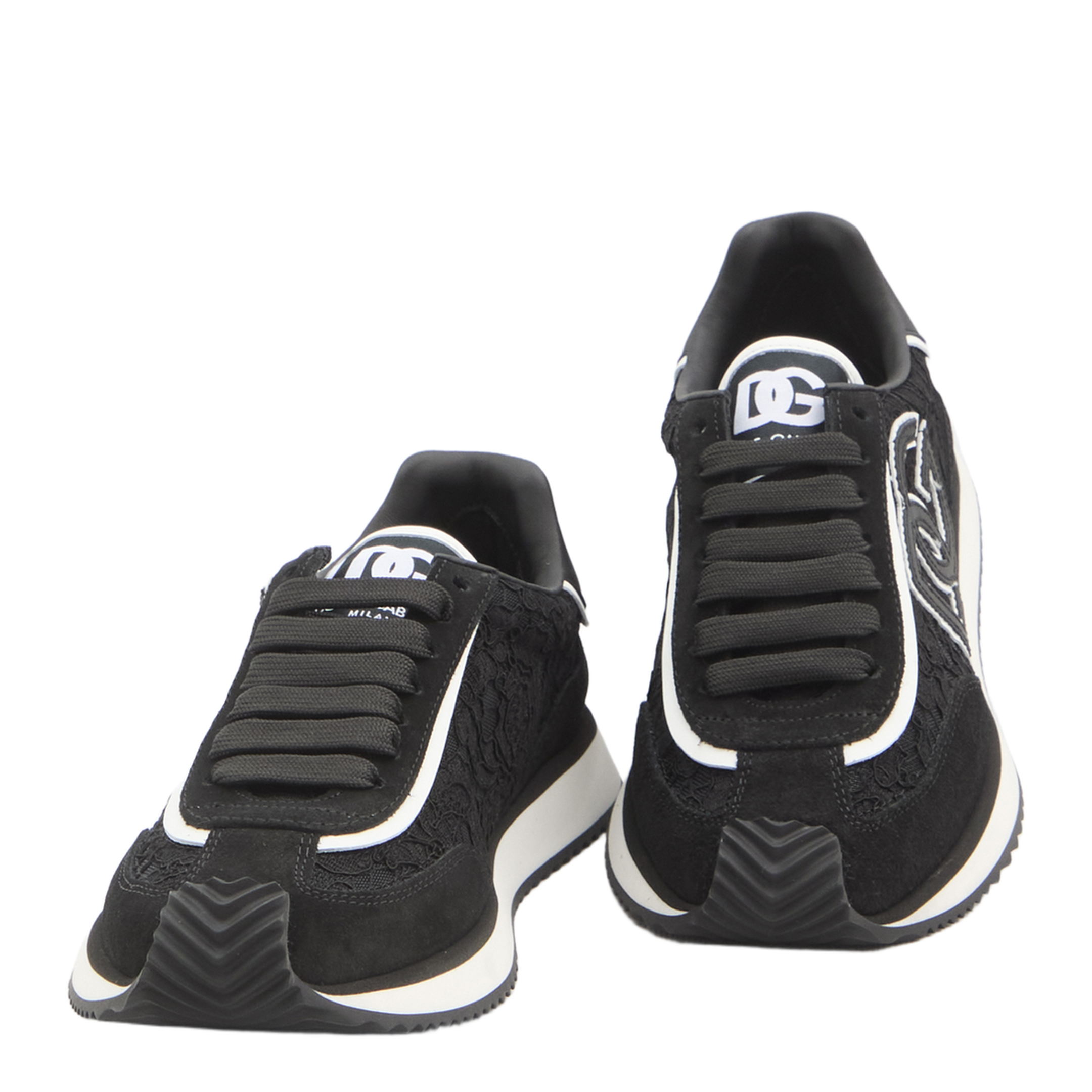 Cushion Sneakers in Calfskin and Fabric - Image 5
