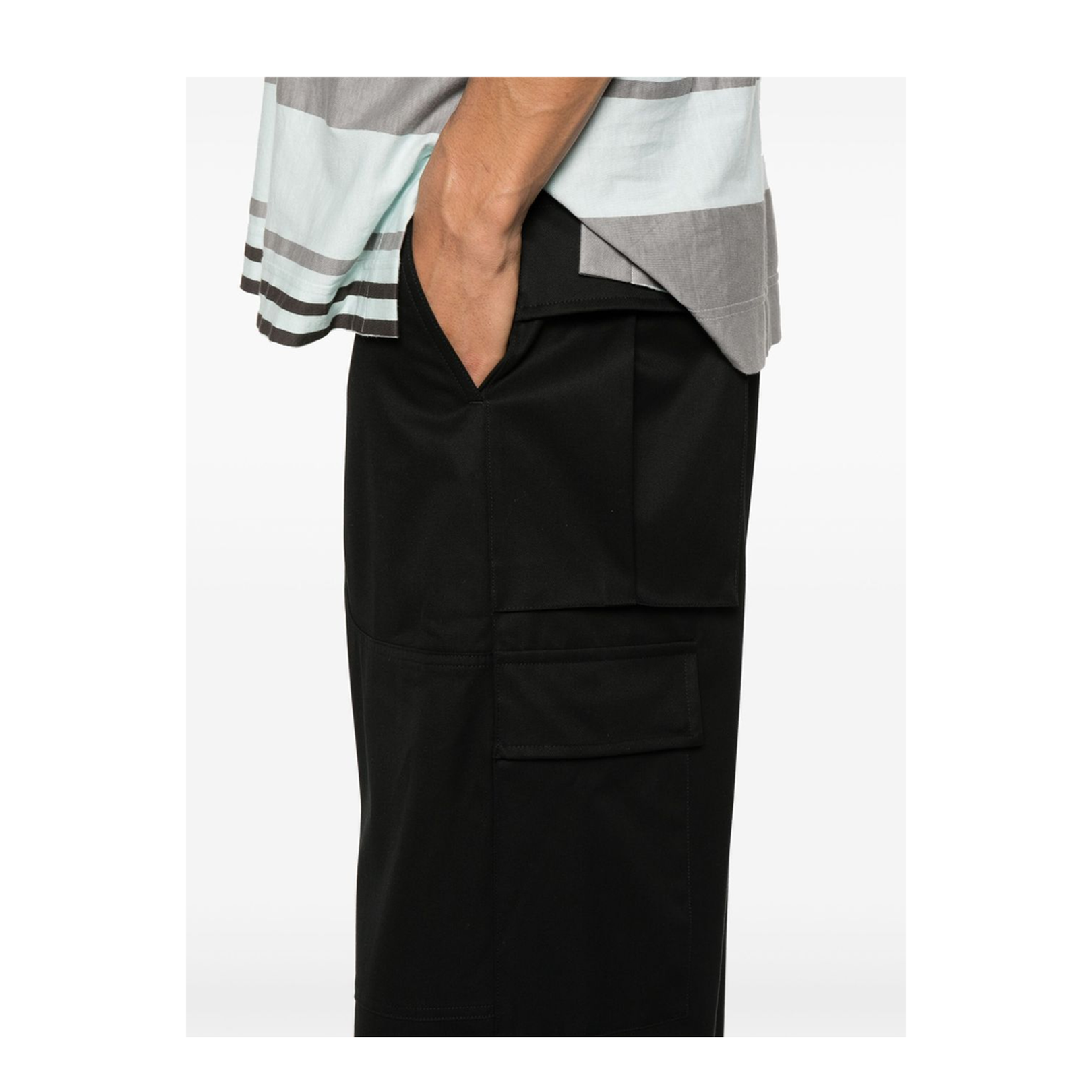 Cotton and Silk Cargo Trousers - Image 2