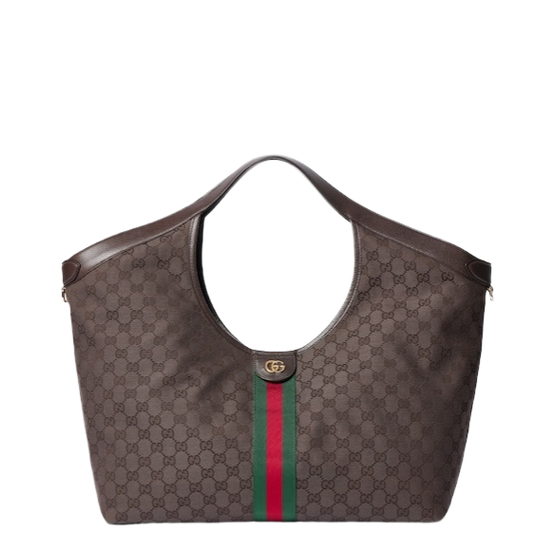 Large Tote Bag in Dark Brown GG Canvas - Image 1
