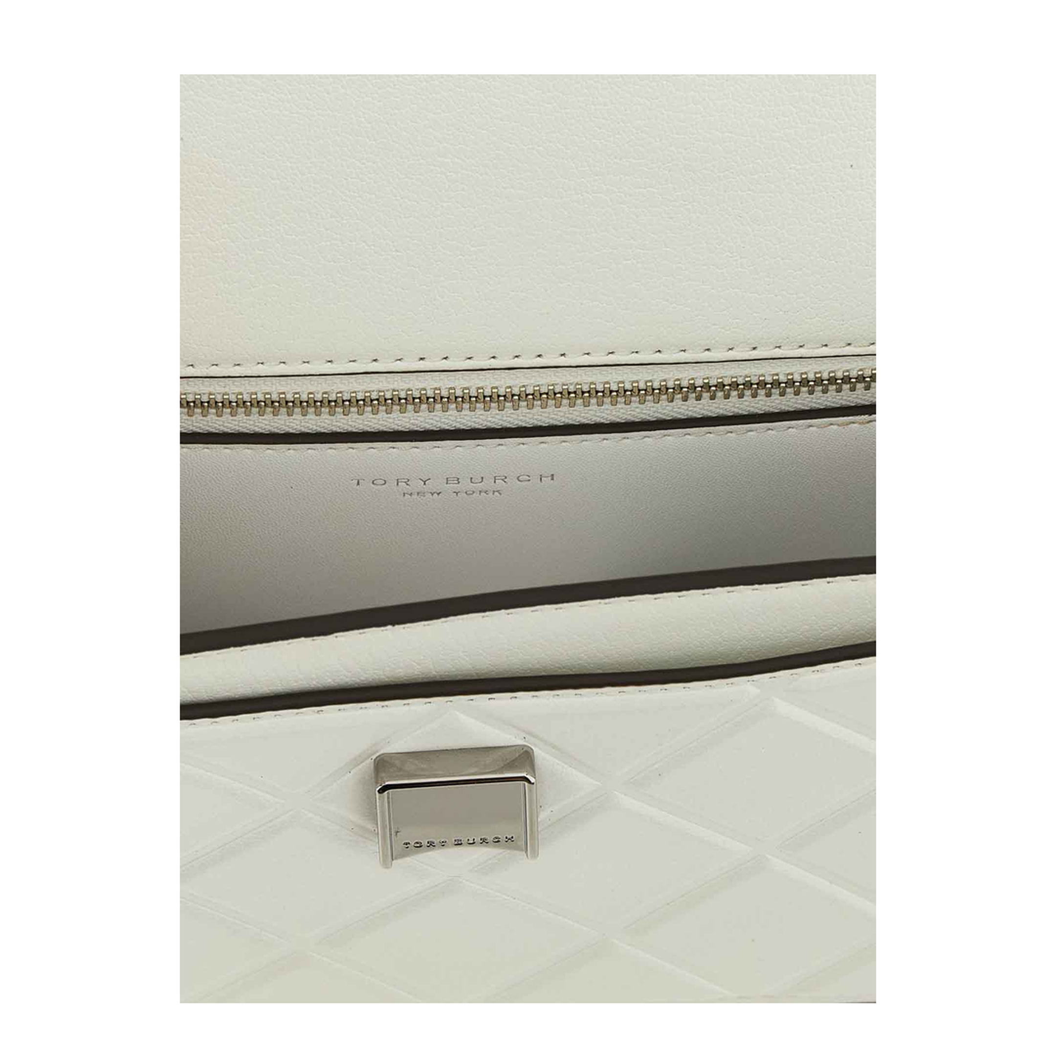 Fleming Small Leather Shoulder Bag - Blanc - Image 4