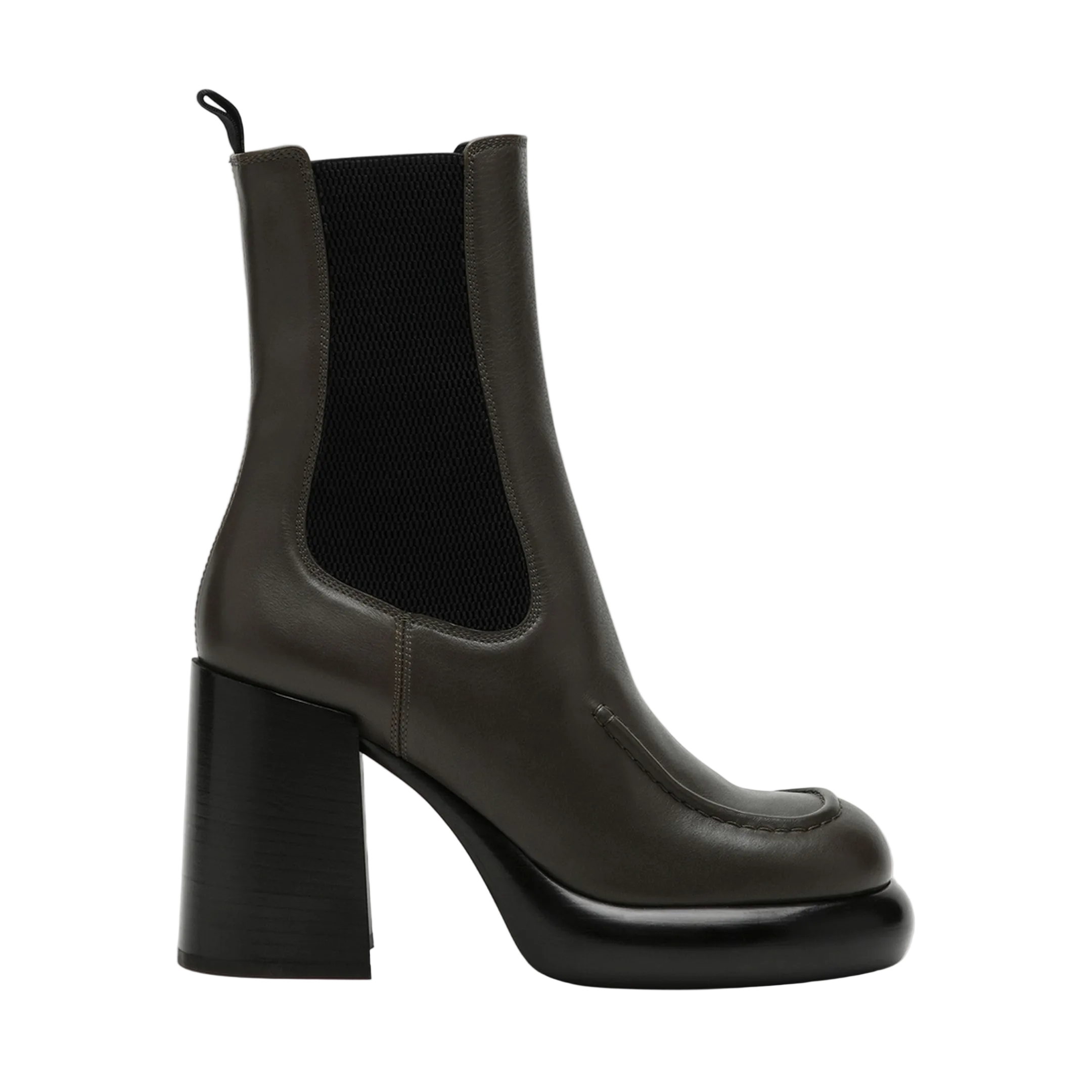 Chelsea Wedge Boot in Dark Green - Image 1