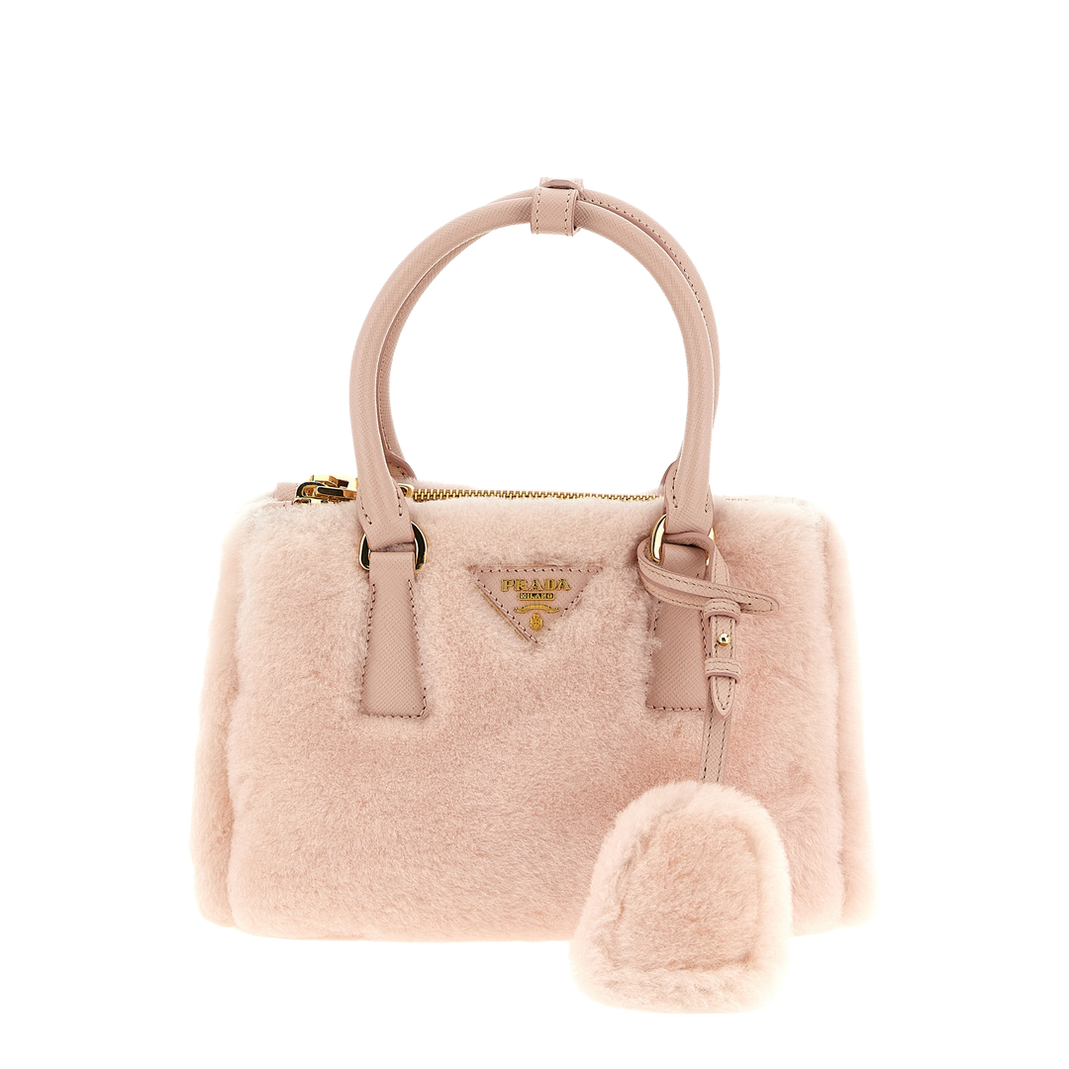Galleria Mini Shearling Handbag - Orchid Pink - Image 1