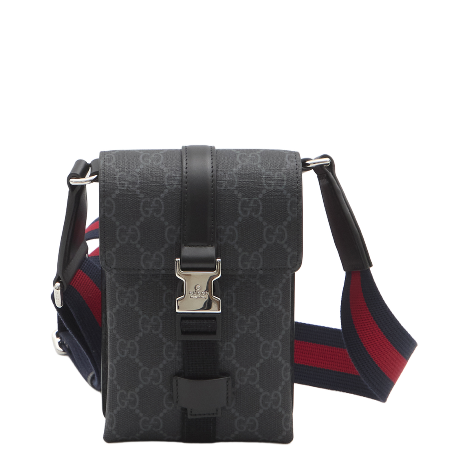 GG Black Mini Canvas Bag - Gray - Image 4