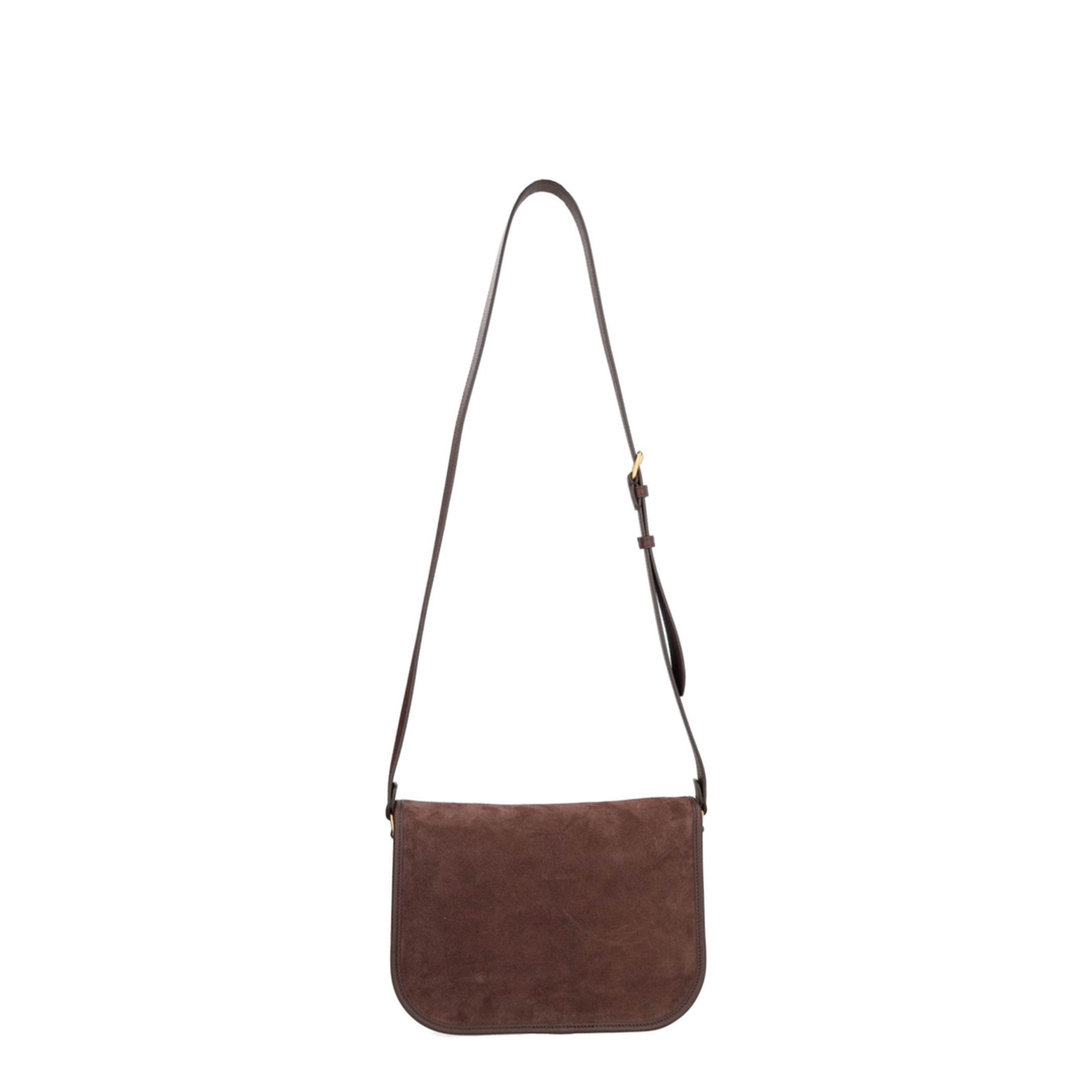 Antibes Medium Suede Shoulder Bag - Testa Di Moro - Image 3