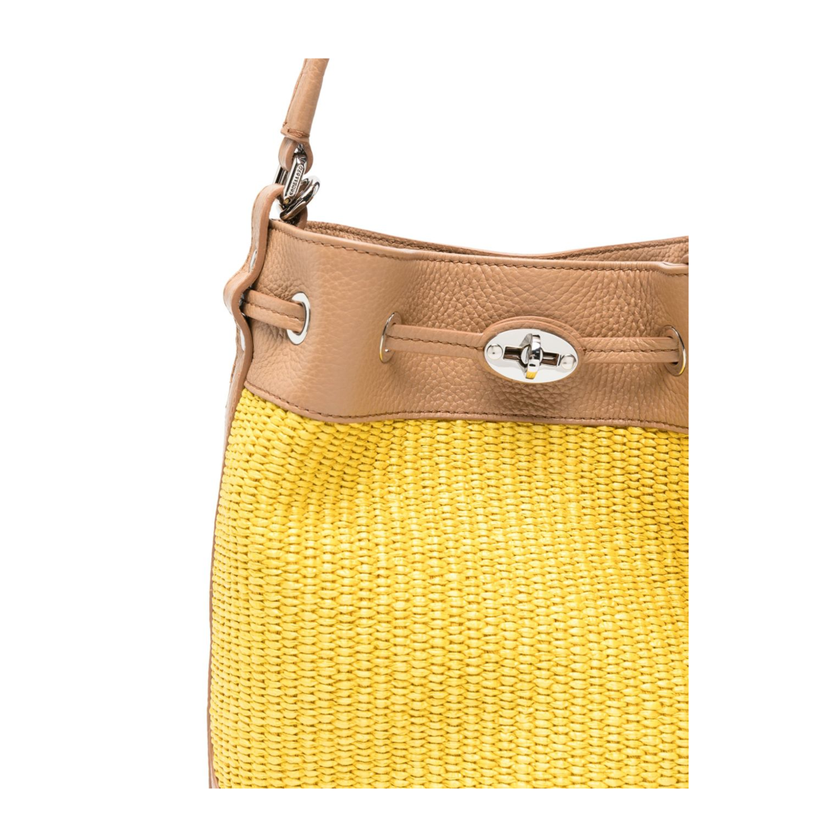 Mondà Vimini Small Straw Bucket Bag - Canary Yellow - Image 4