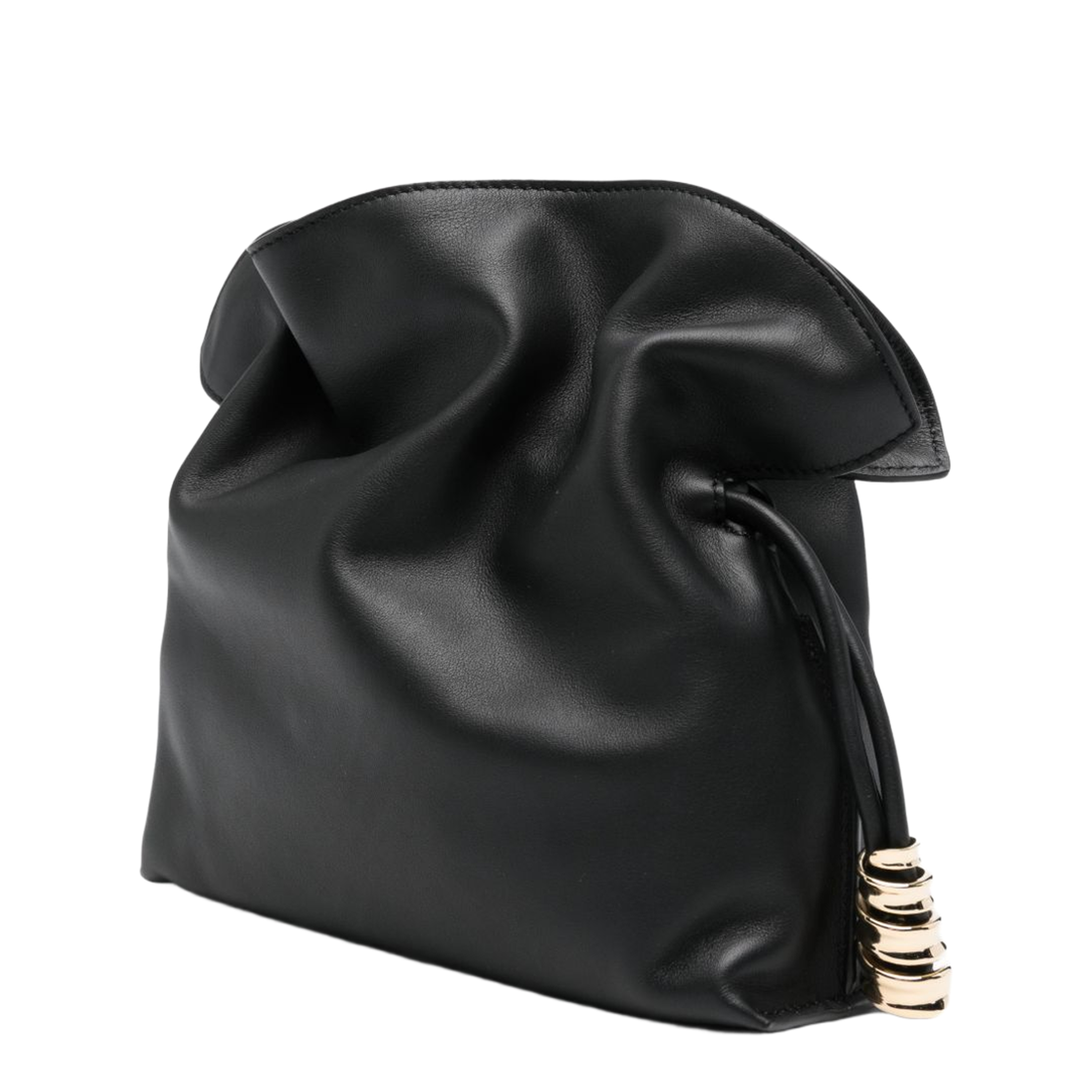 Flamenco Mini Nappa Calfskin Clutch - Black - Image 5