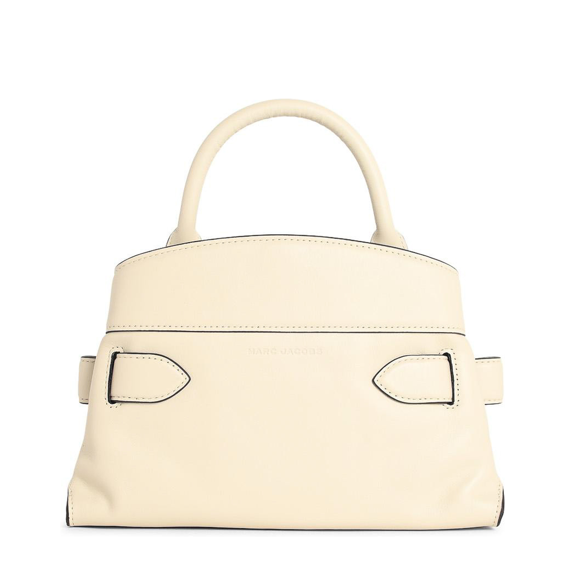 Dakota Satchel Small Leather Crossbody Bag - White - Image 3
