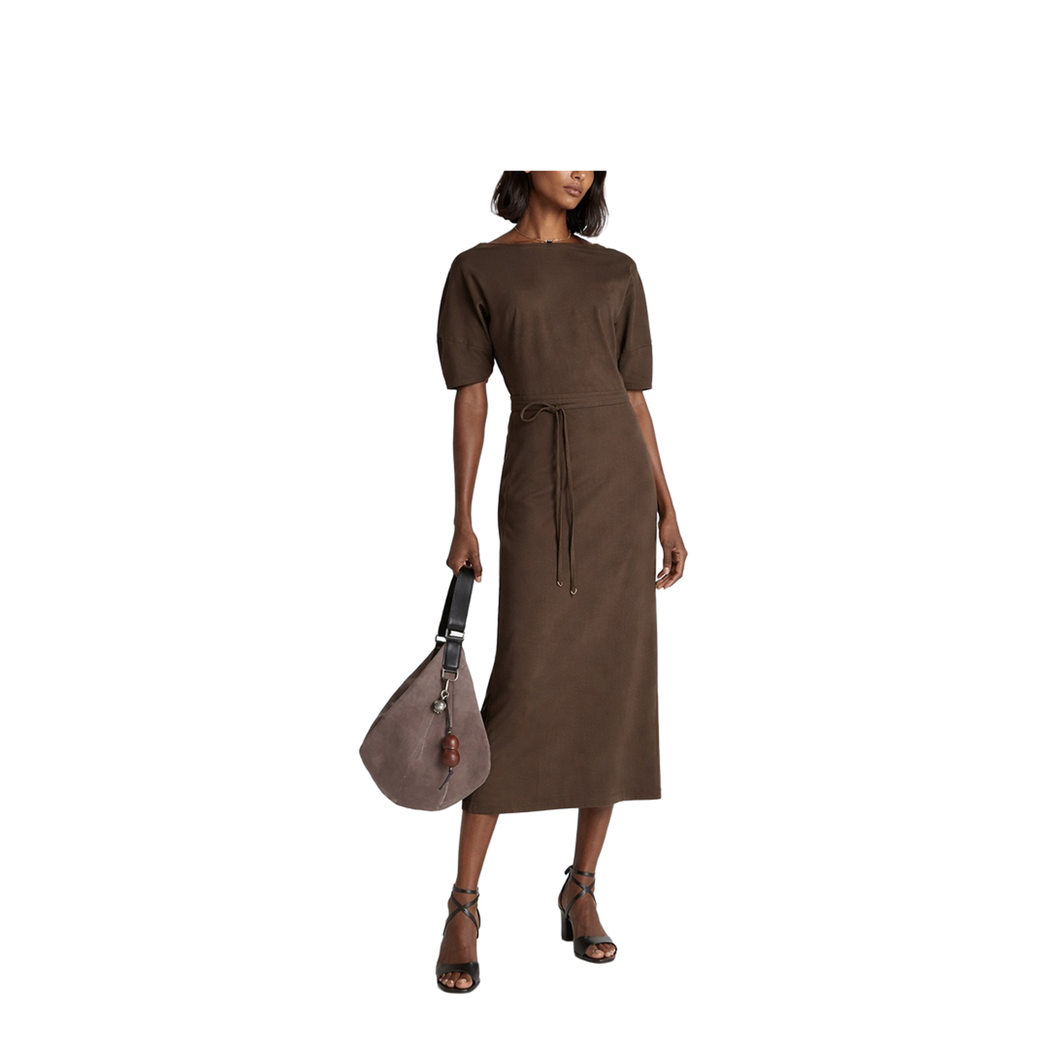 Cotton And Linen Midi Dress - Image 2