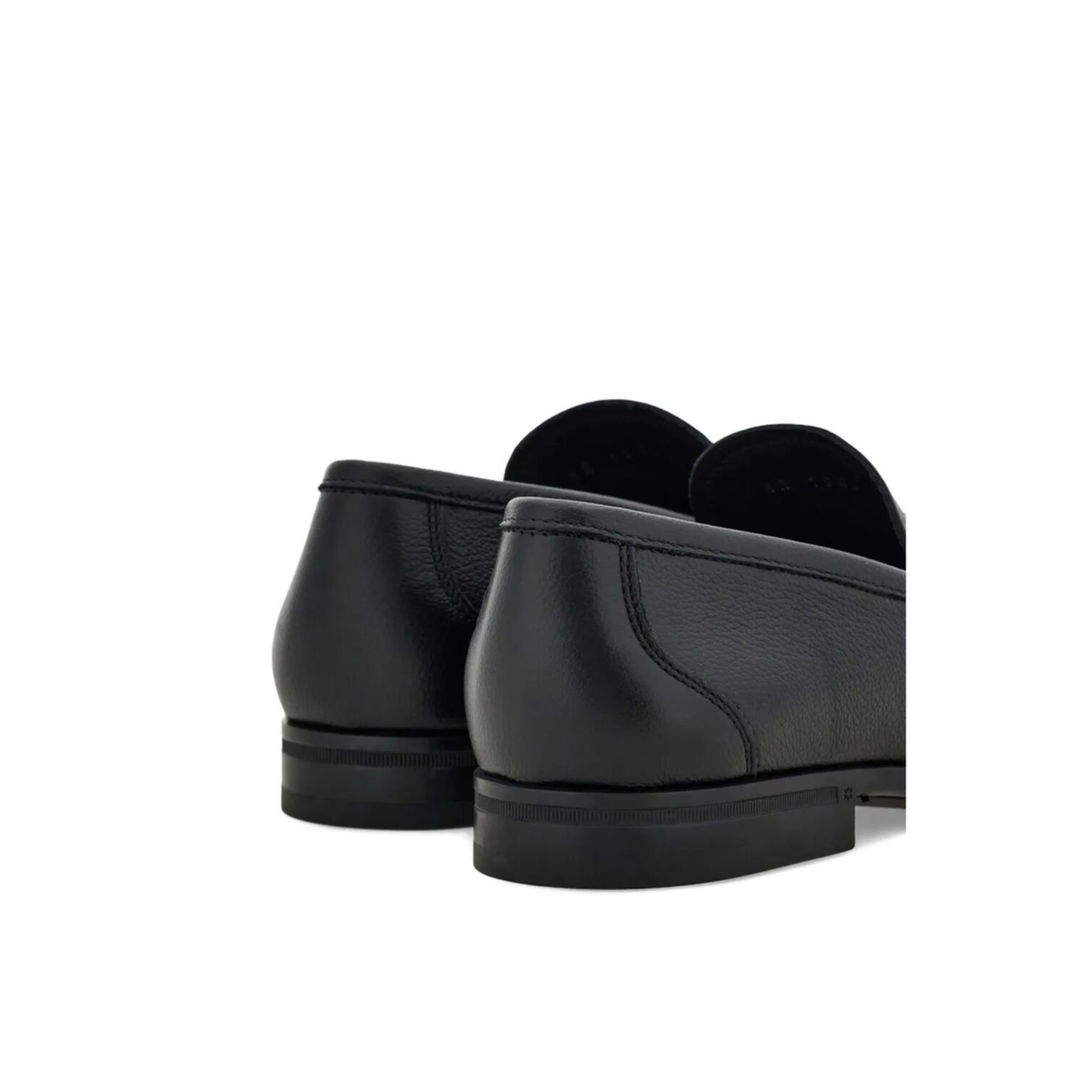 Leather Loafers with Gancini Buckle - Image 4