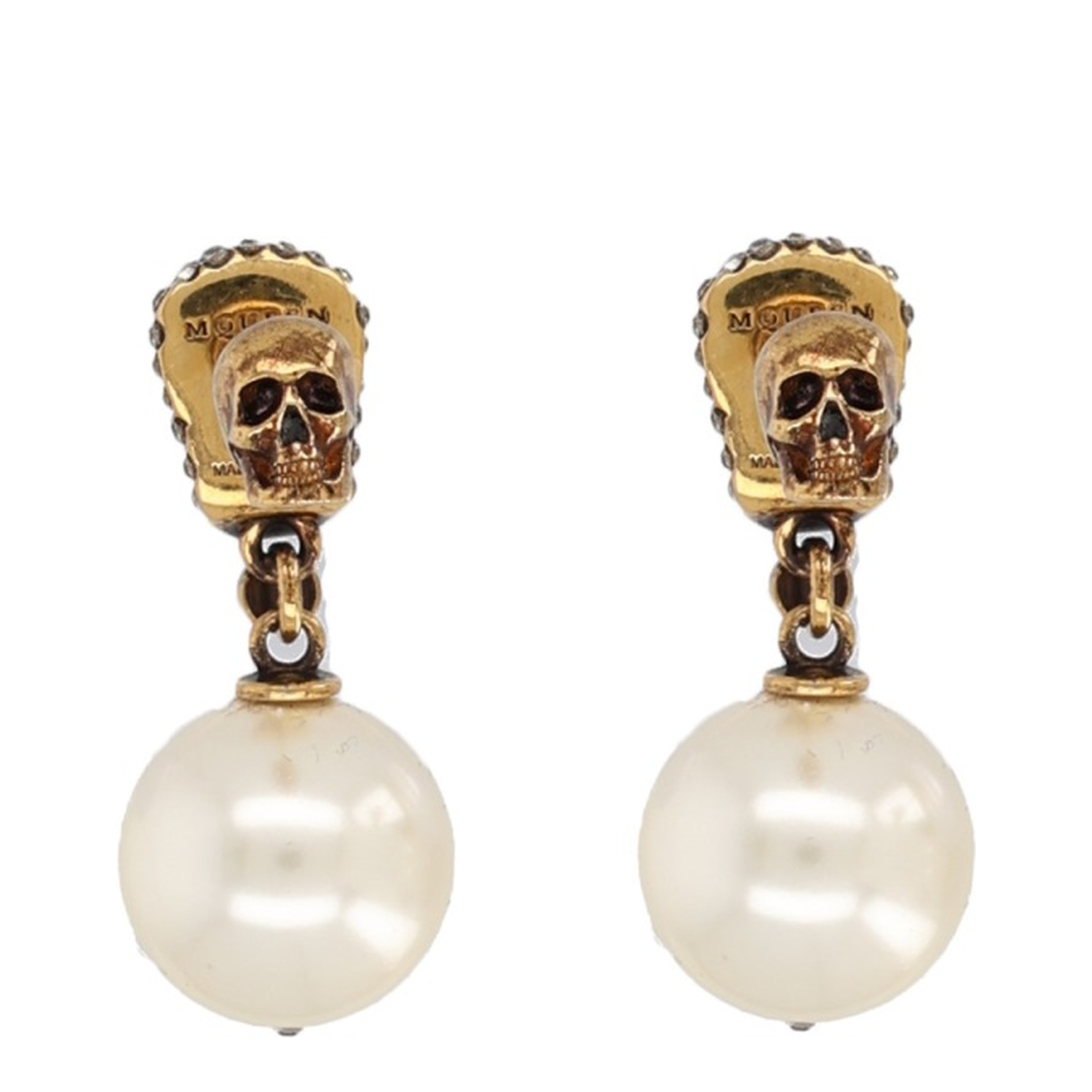 Skull Earrings With Pavé - Image 2