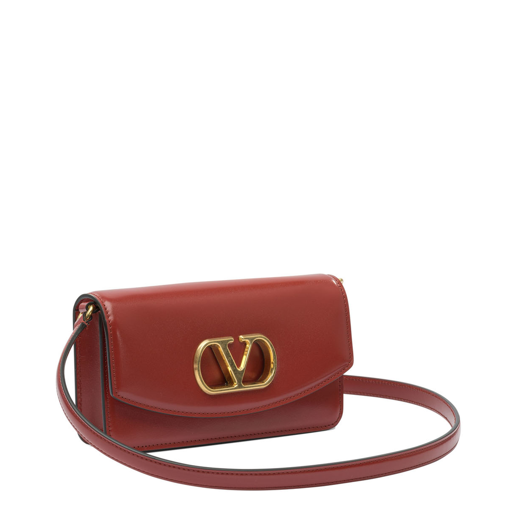 Red Foldover Top Crossbody Bag - Image 2