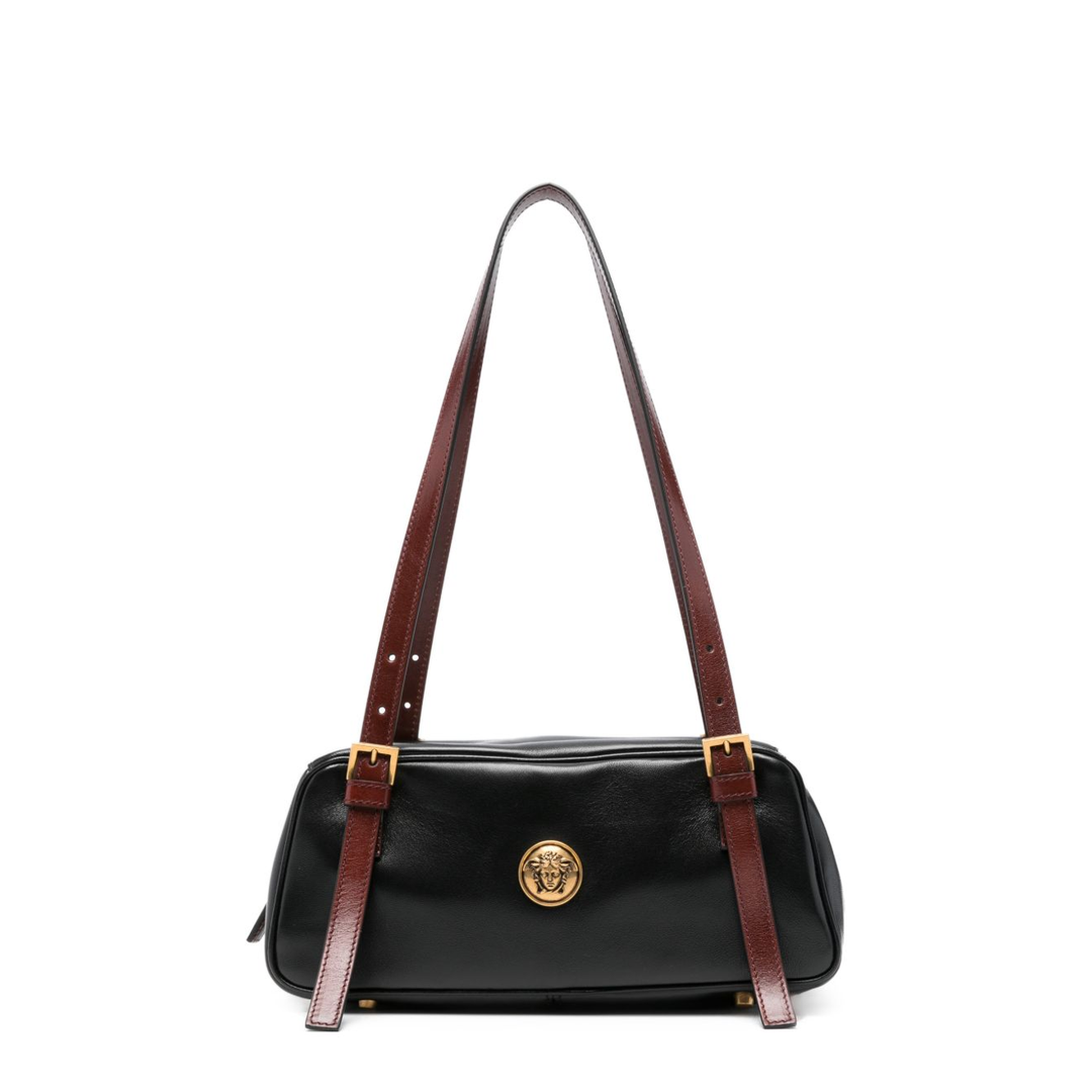 Emblème Nappa Bowling Bag - Black + Rosewood Gold - Image 1