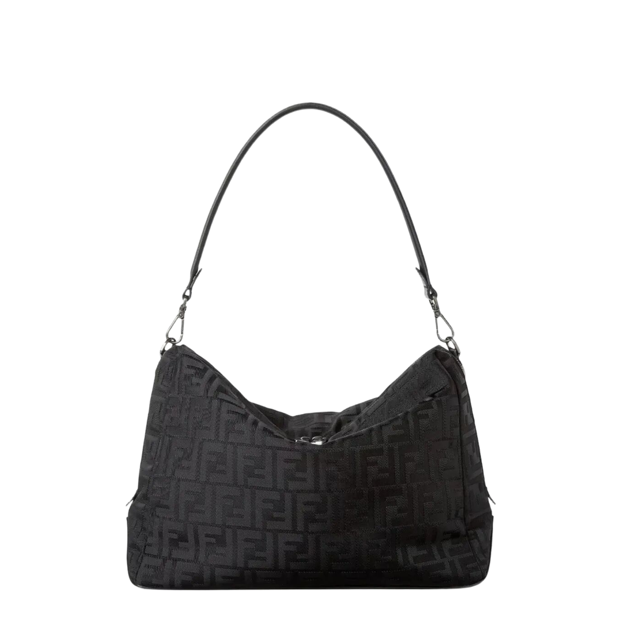 Lui Large Nylon Shoulder Bag - Black - Image 1