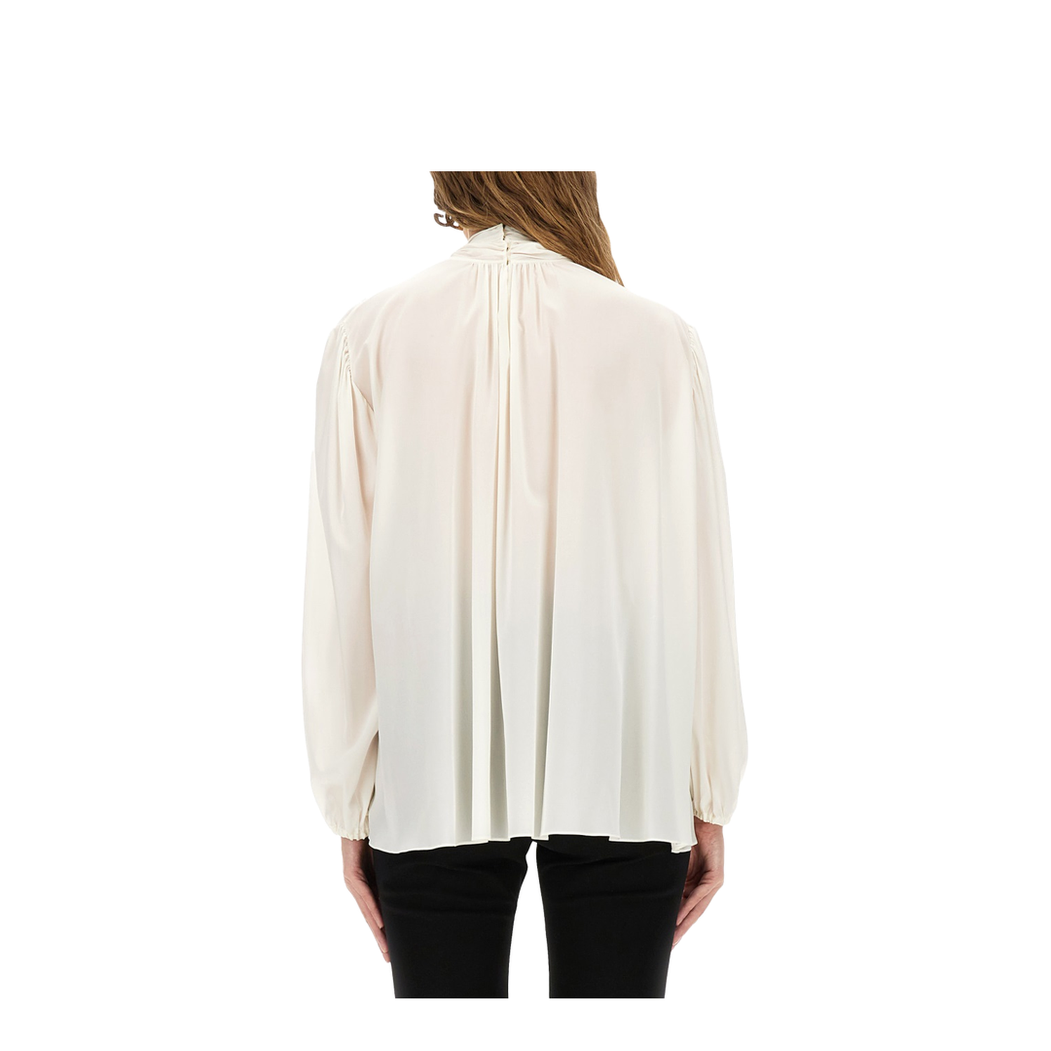 Silk Shirt With Scarf - Image 3