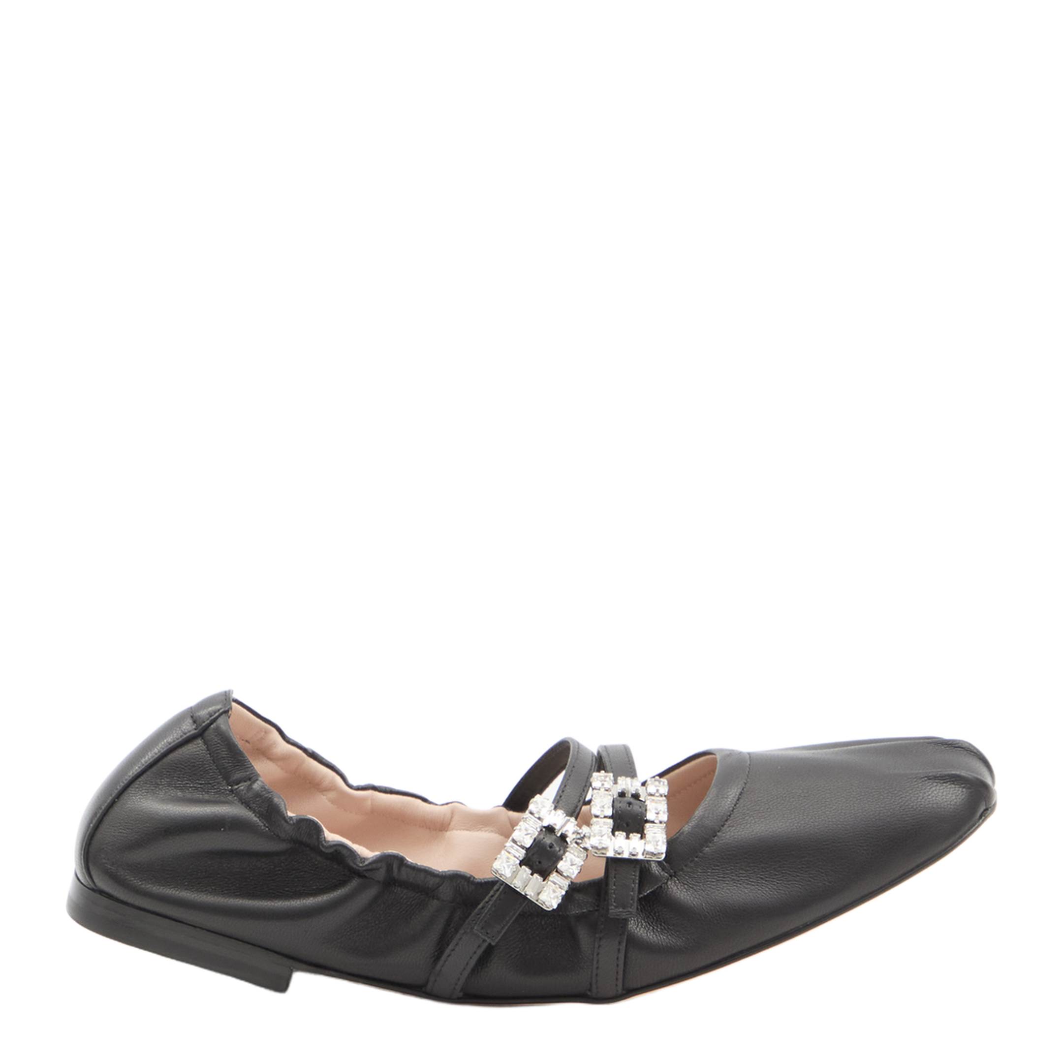 Nappa Ballet Flats with Strass Buck - Image 1