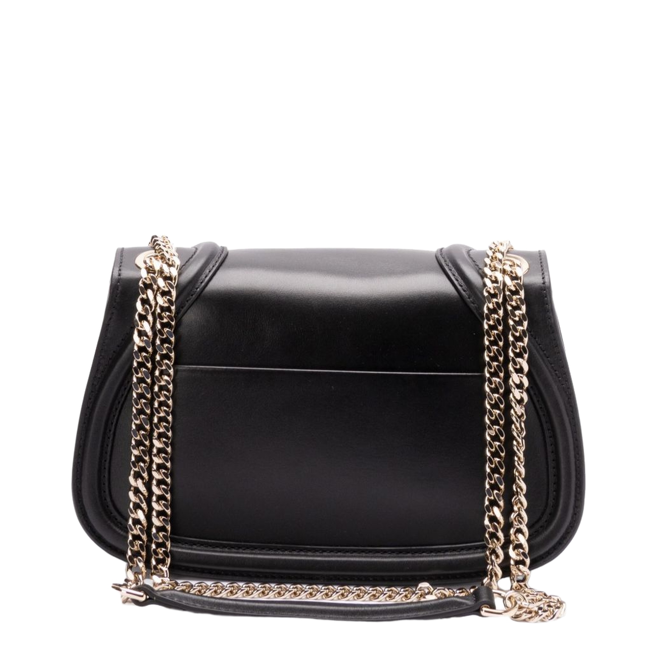 Blondie Medium Leather Shoulder Bag - Black - Image 5
