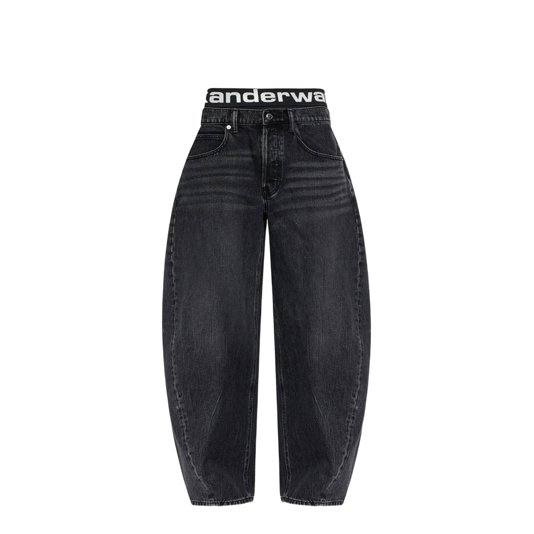 Blow-Up Jeans with Logo Bike Short Waistband - Image 1