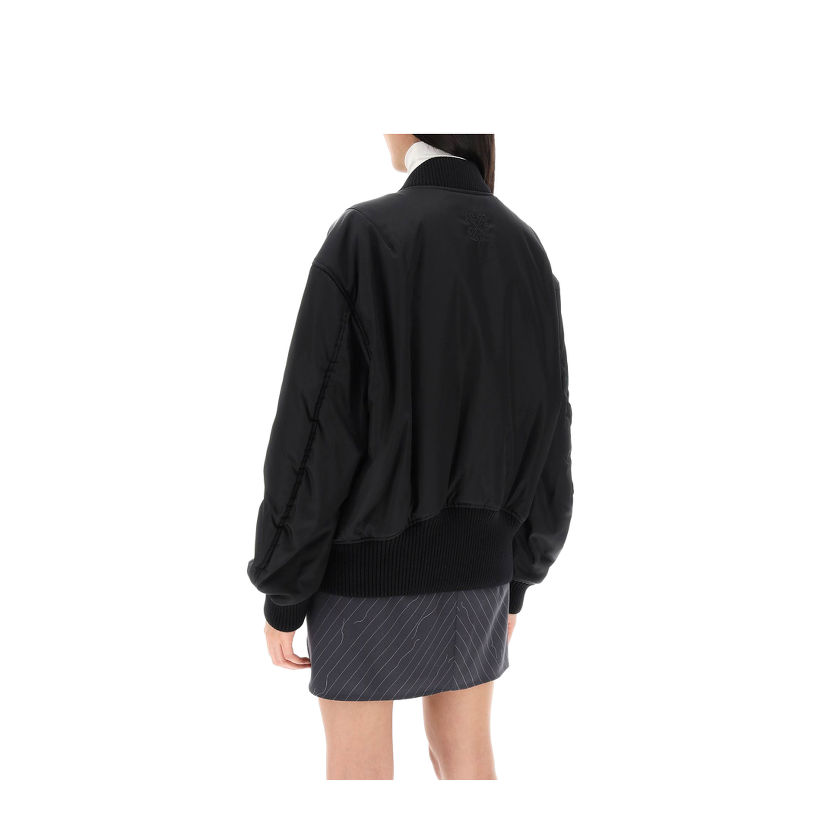 Nylon Twill Bomber Jacket - Image 3