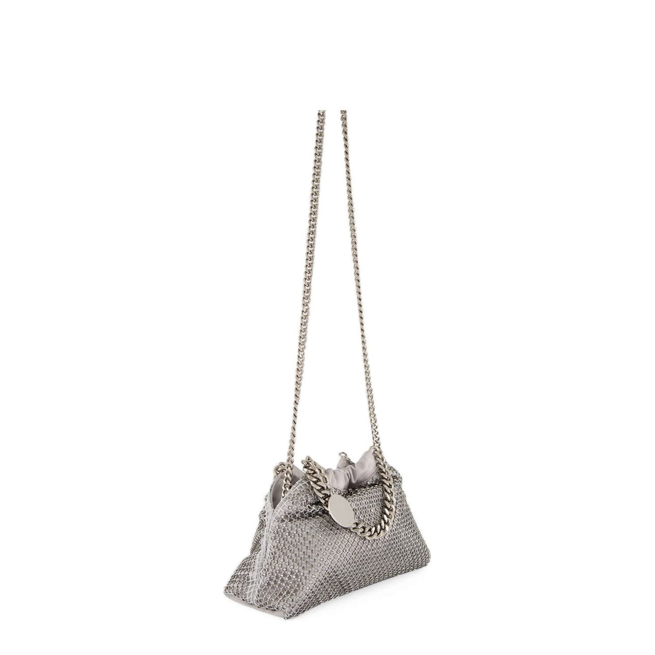 Falabella Mini Polyester Drawstring Bag - Argento - Image 4