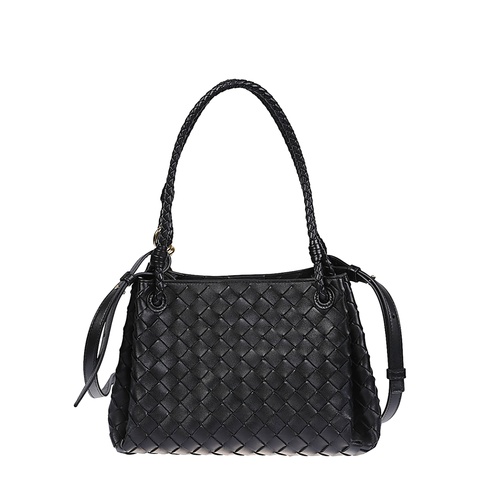 Parachute Medium Leather Tote Bags - Black - Image 1