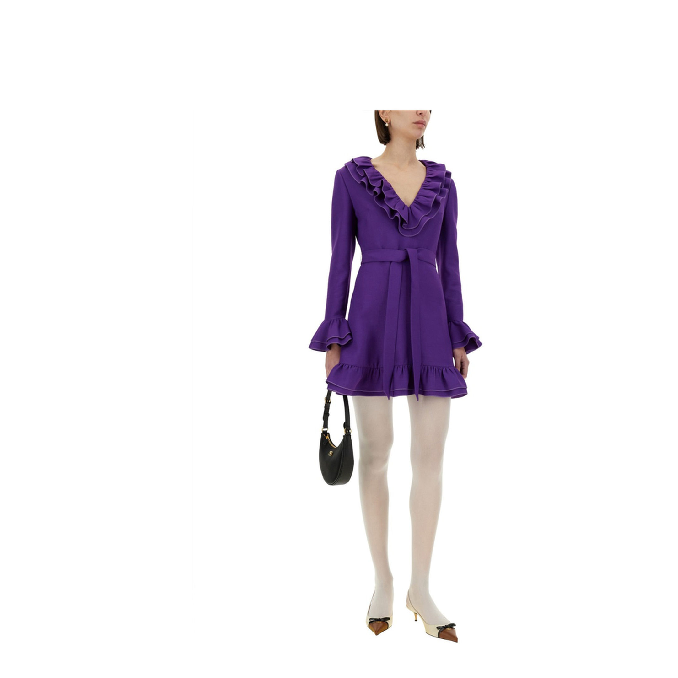 Crepe Couture Mini Dress - Image 2