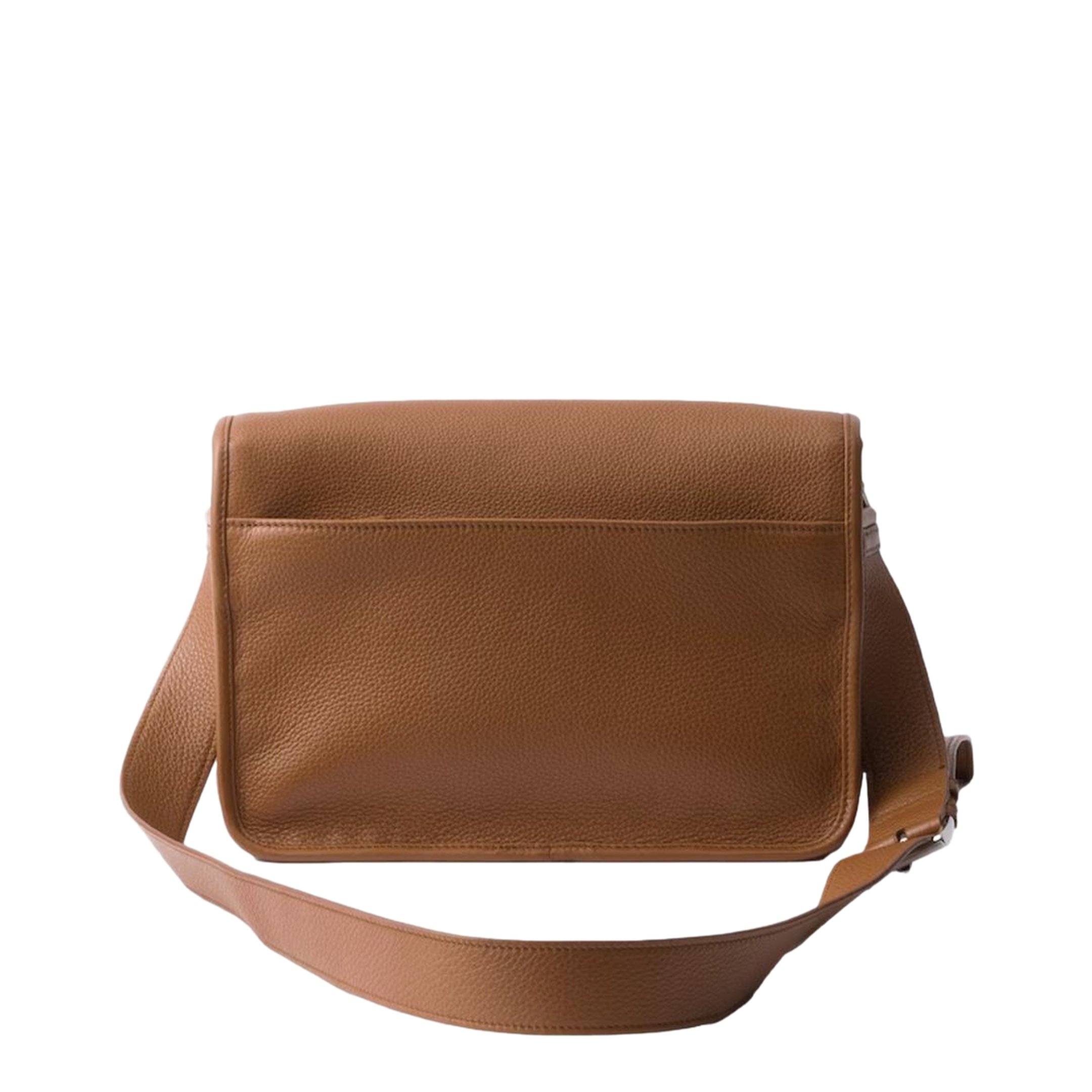 Caramel Leather Crossbody Bag - Image 3