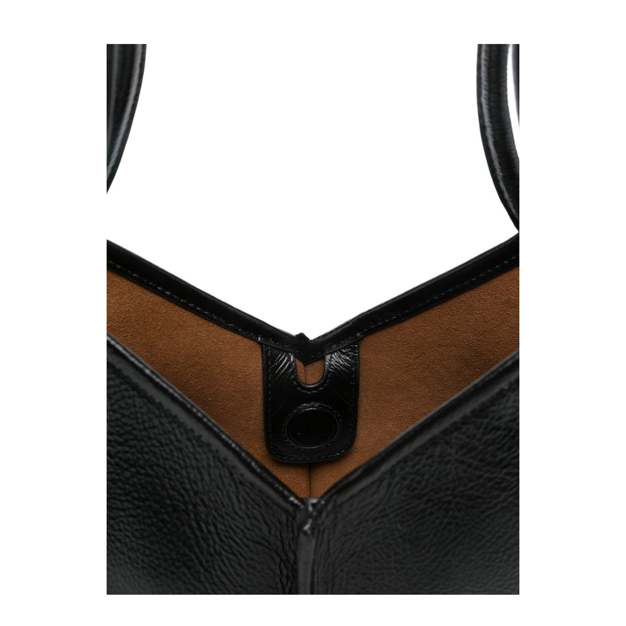 Calella Small Calf Leather Tote - Black - Image 3