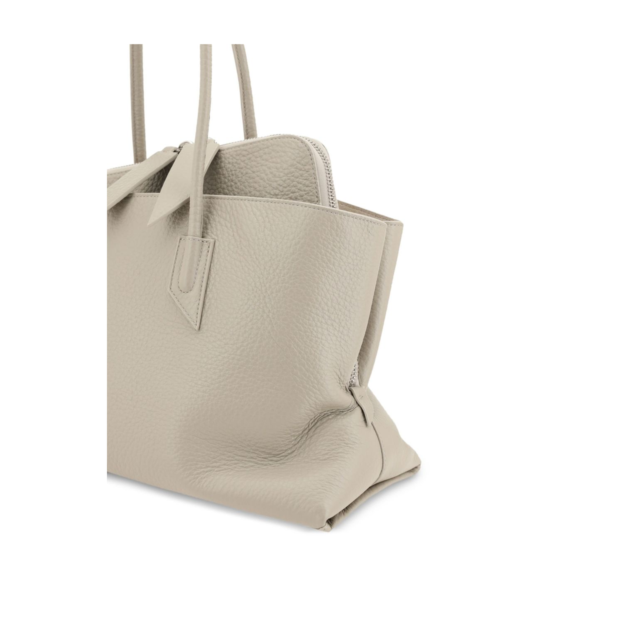 La Passeggiata Medium Calfskin Shoulder Bag - Sand - Image 4