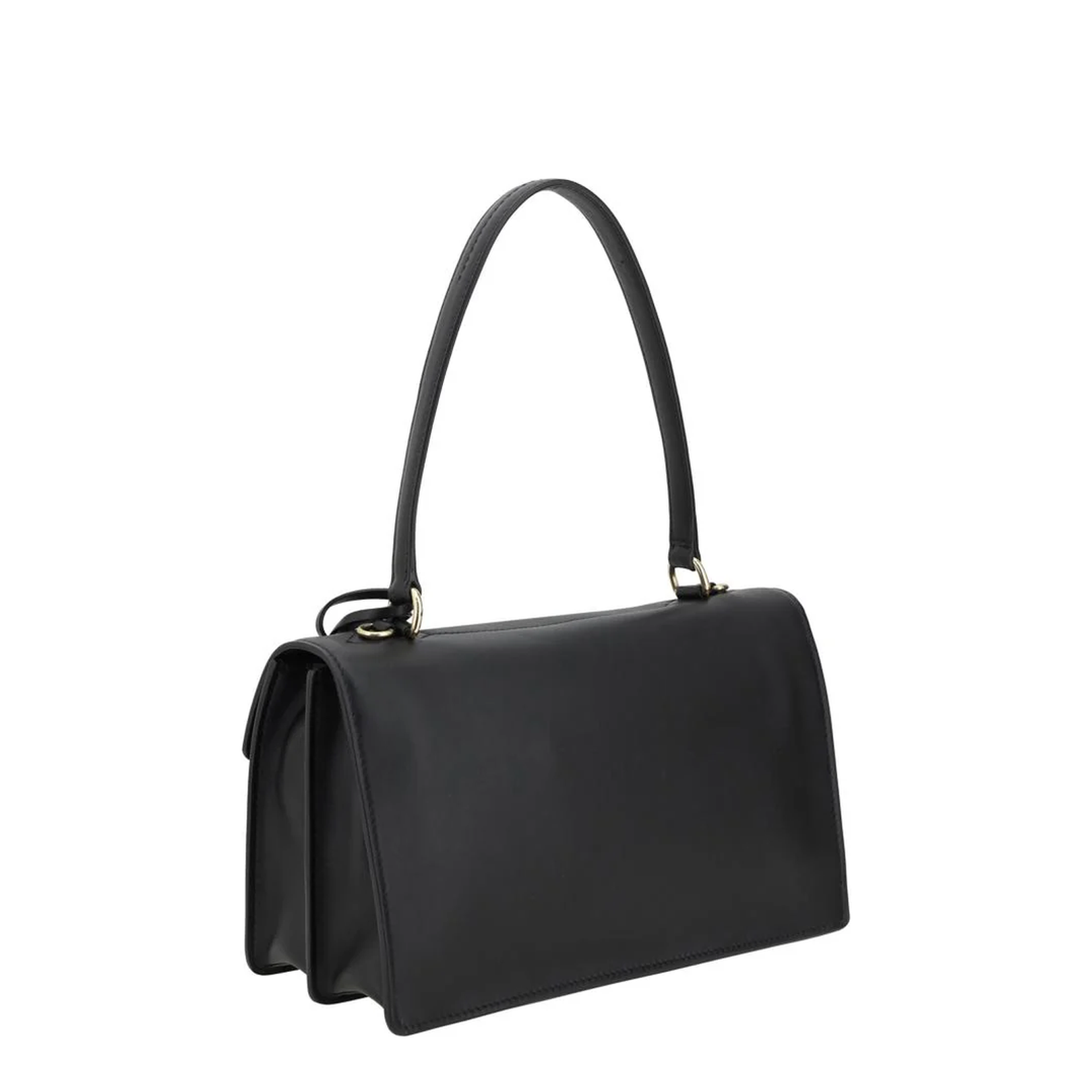 Soft Sound Medium Calfskin Shoulder Bag - Black - Image 3