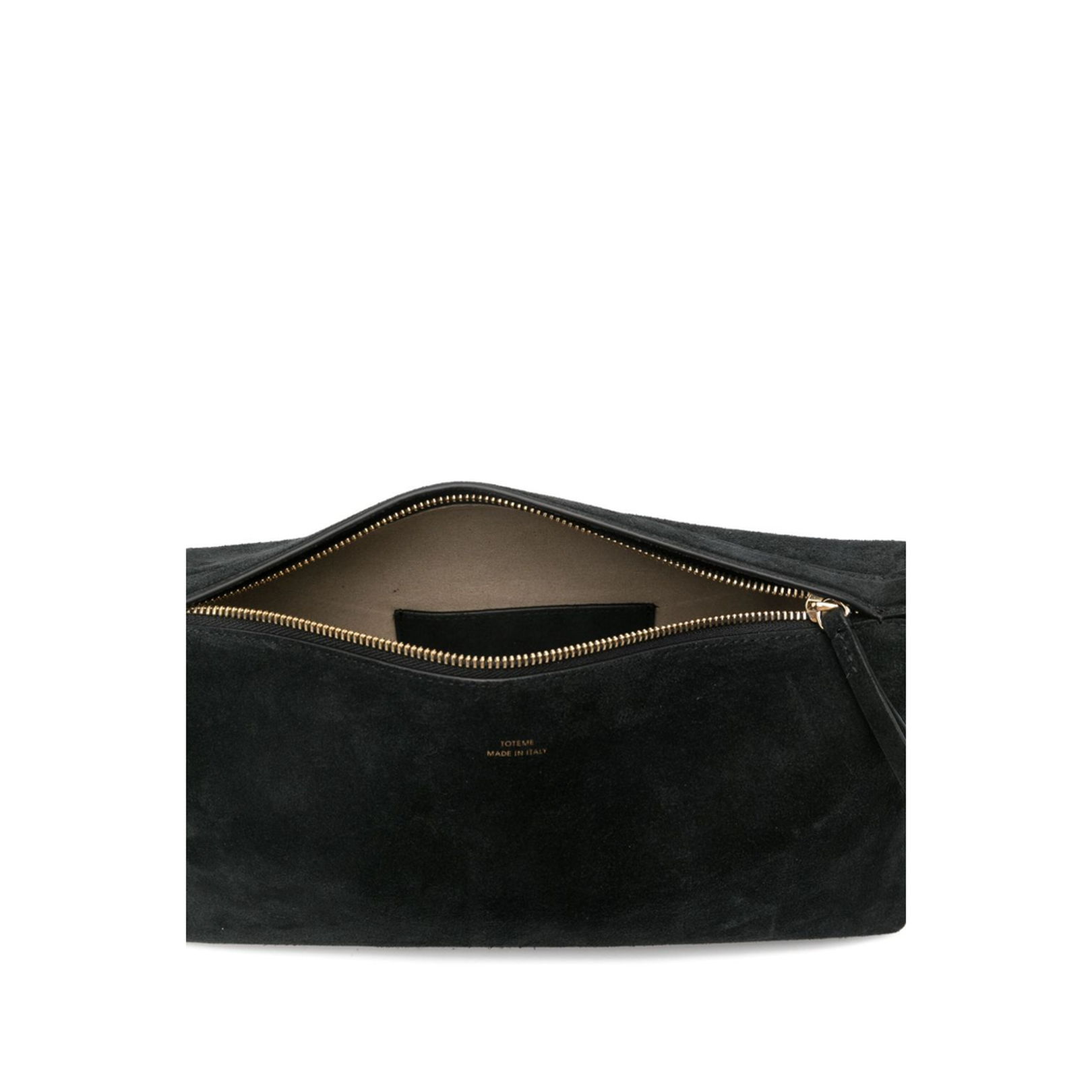 Scoop Calf Suede Shoulder Bag - Black - Image 4