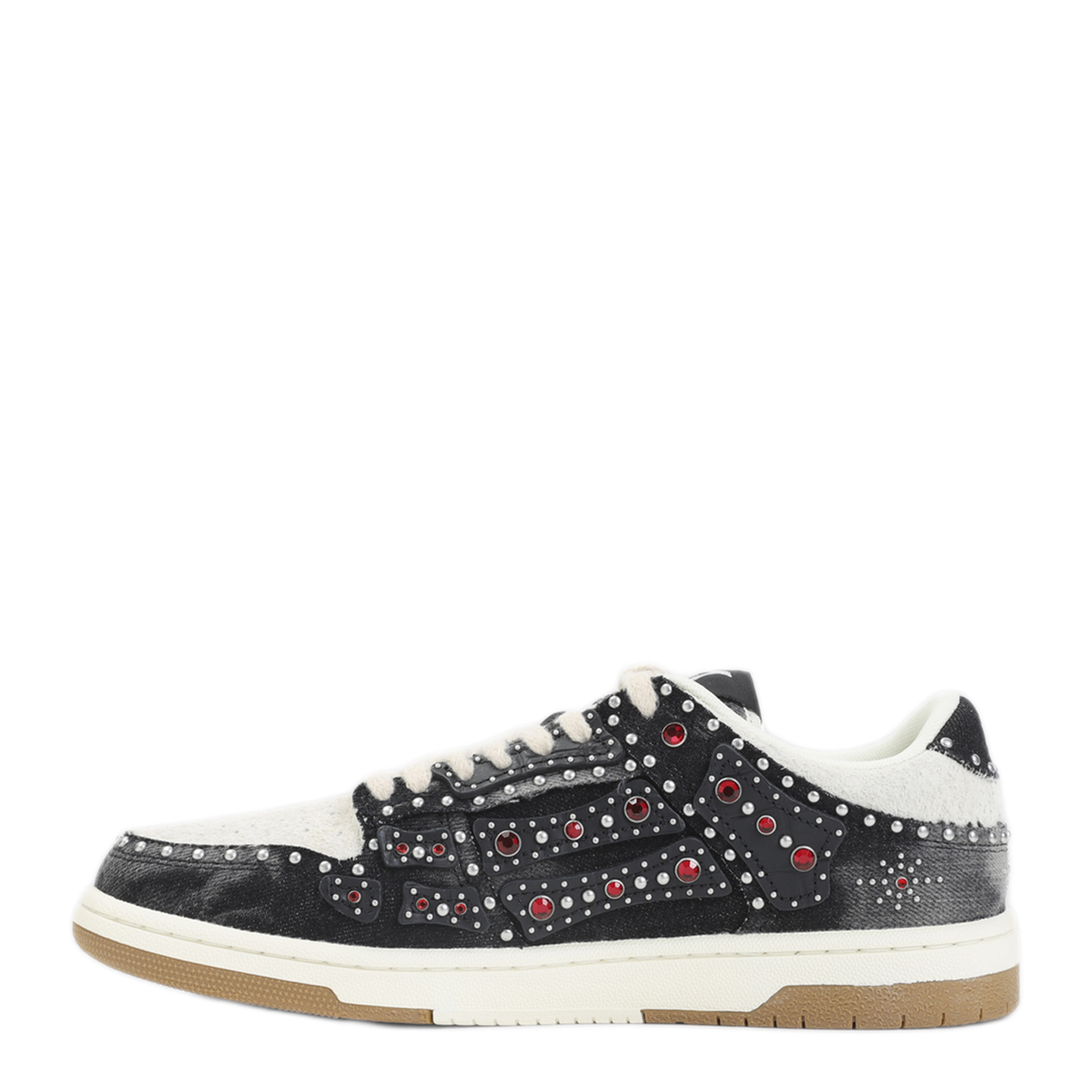 Studded Skeleton Top Low Sneakers - Image 4