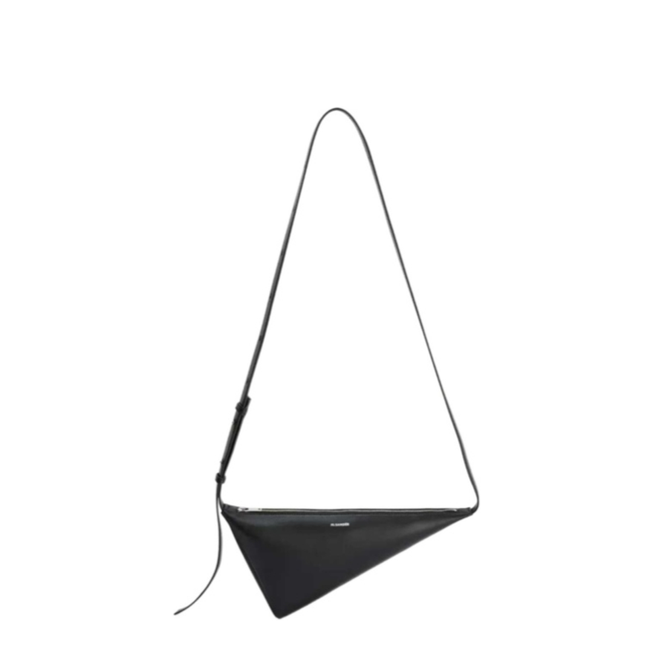 Triangle Calfskin Crossbody - Black - Image 1