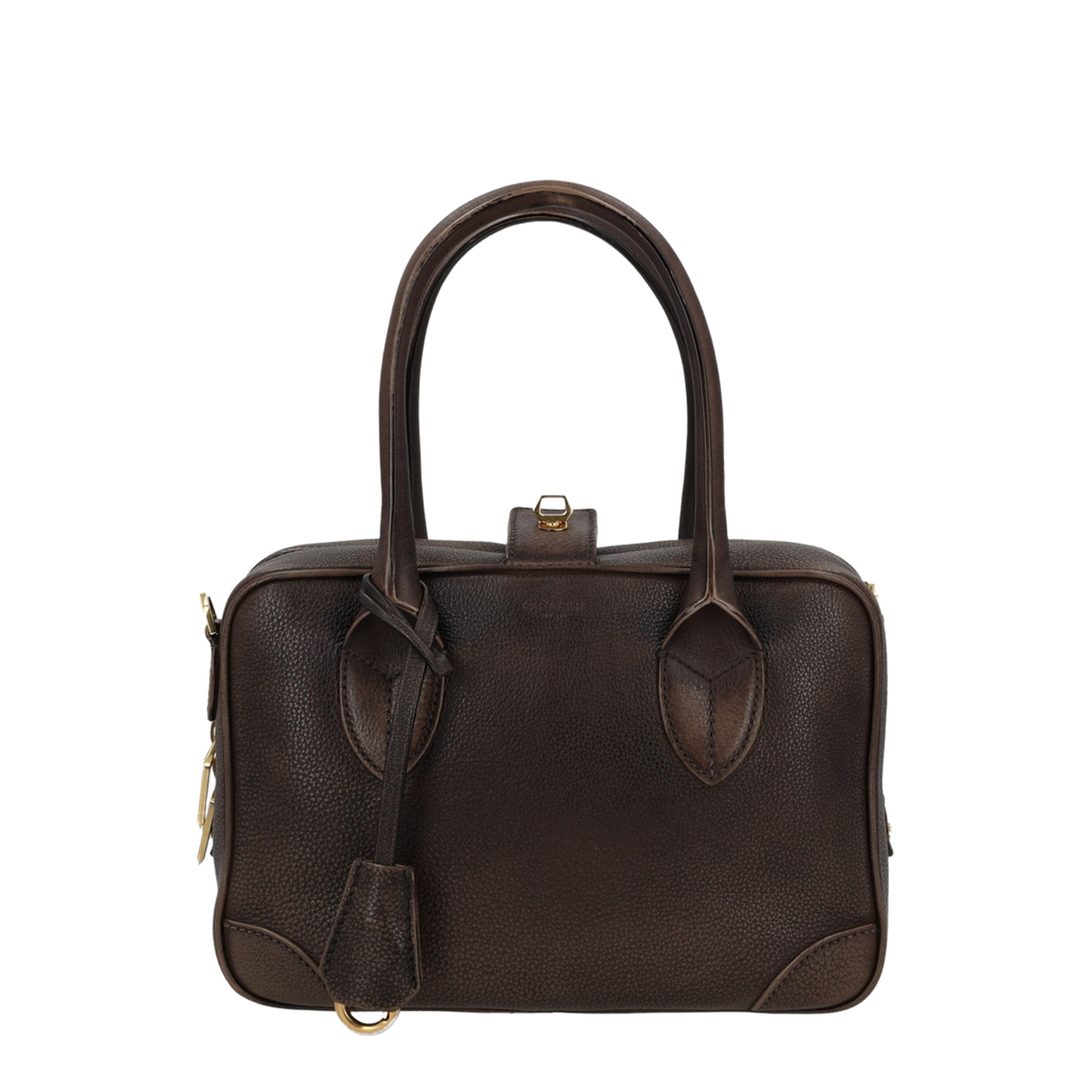 Vita Cowhide Top-Handle Bag - Crema/Marrone - Image 1