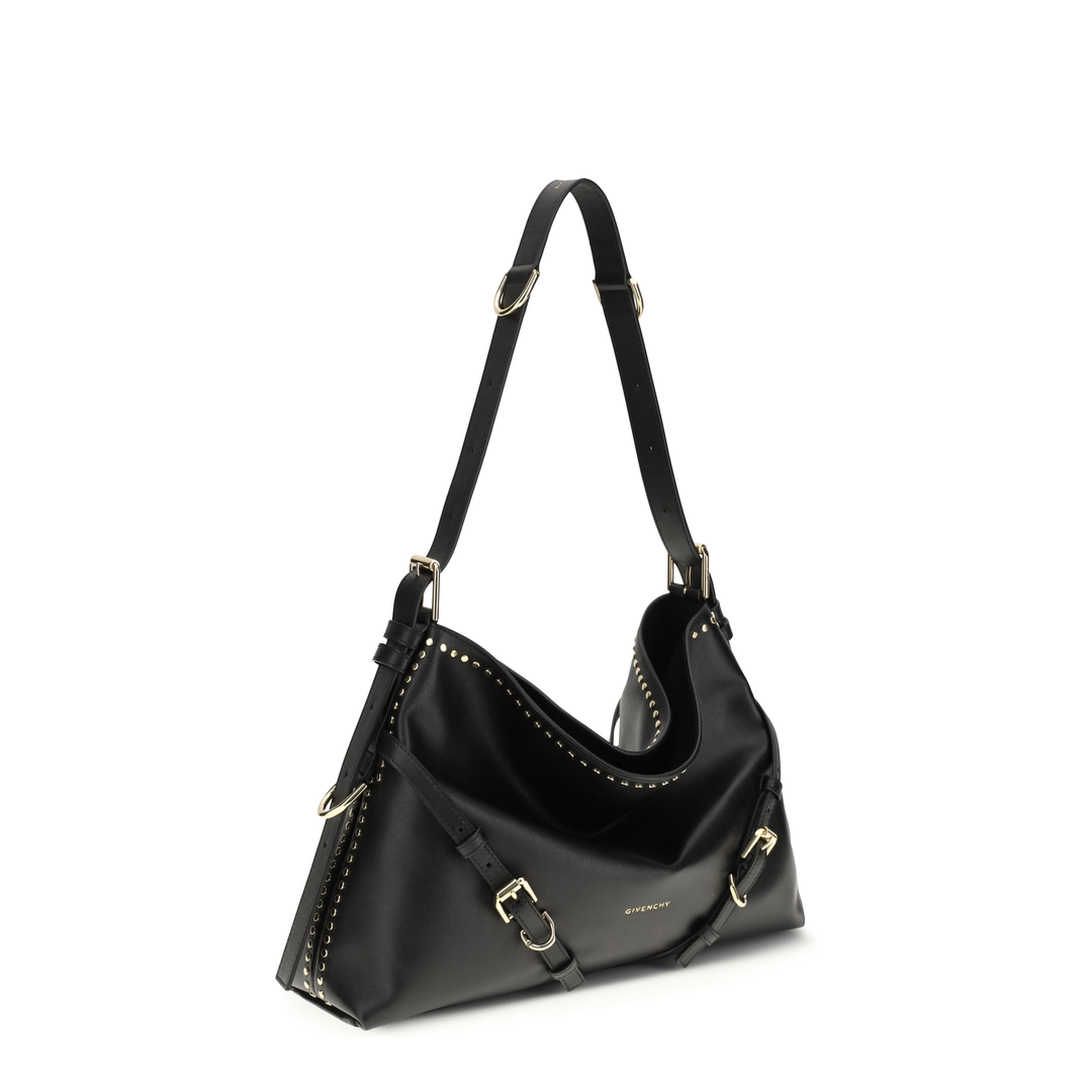 Large Voyou Shoulder Bag in Shiny Leather - Image 2