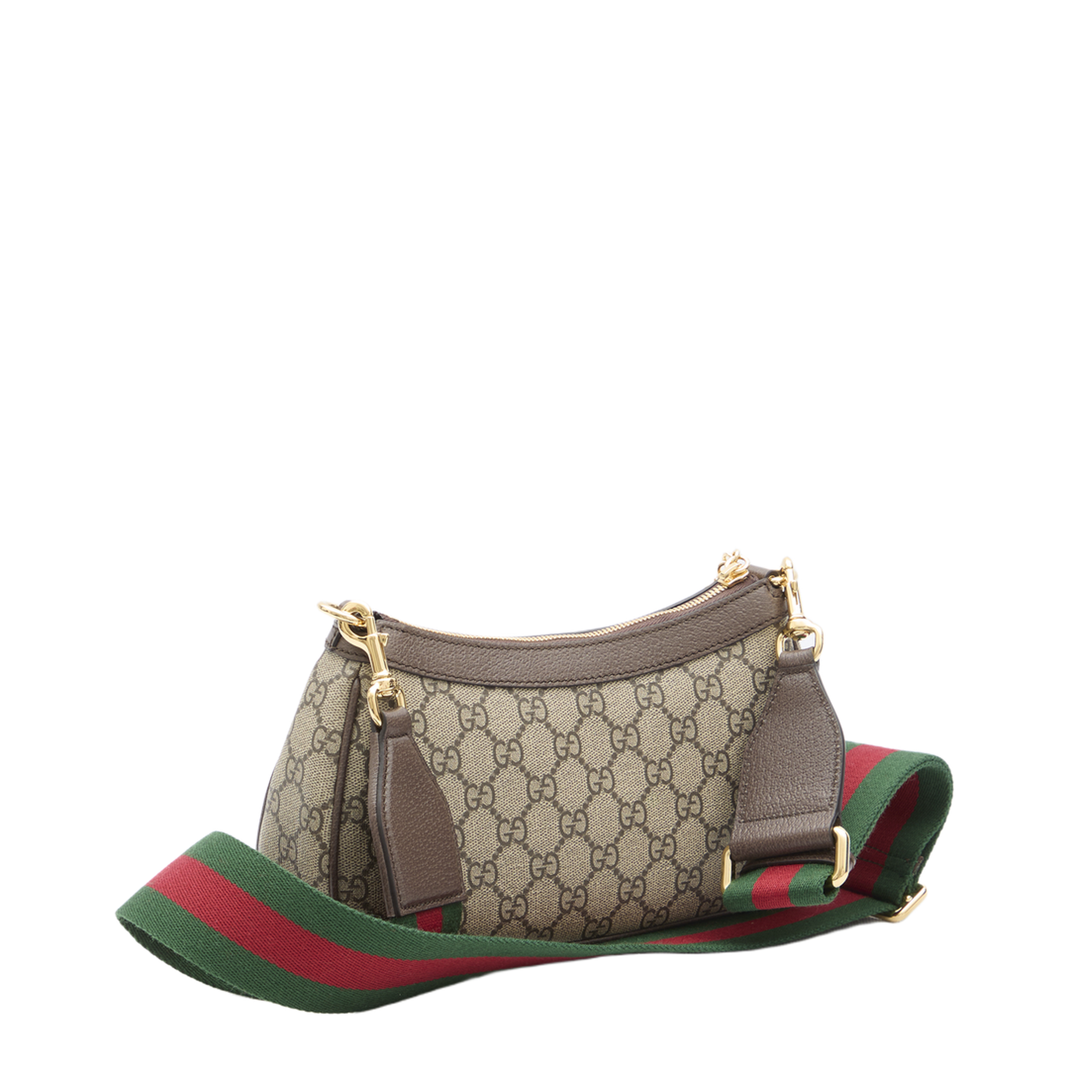 Ophidia Mini Leather Bag - Brown - Image 2