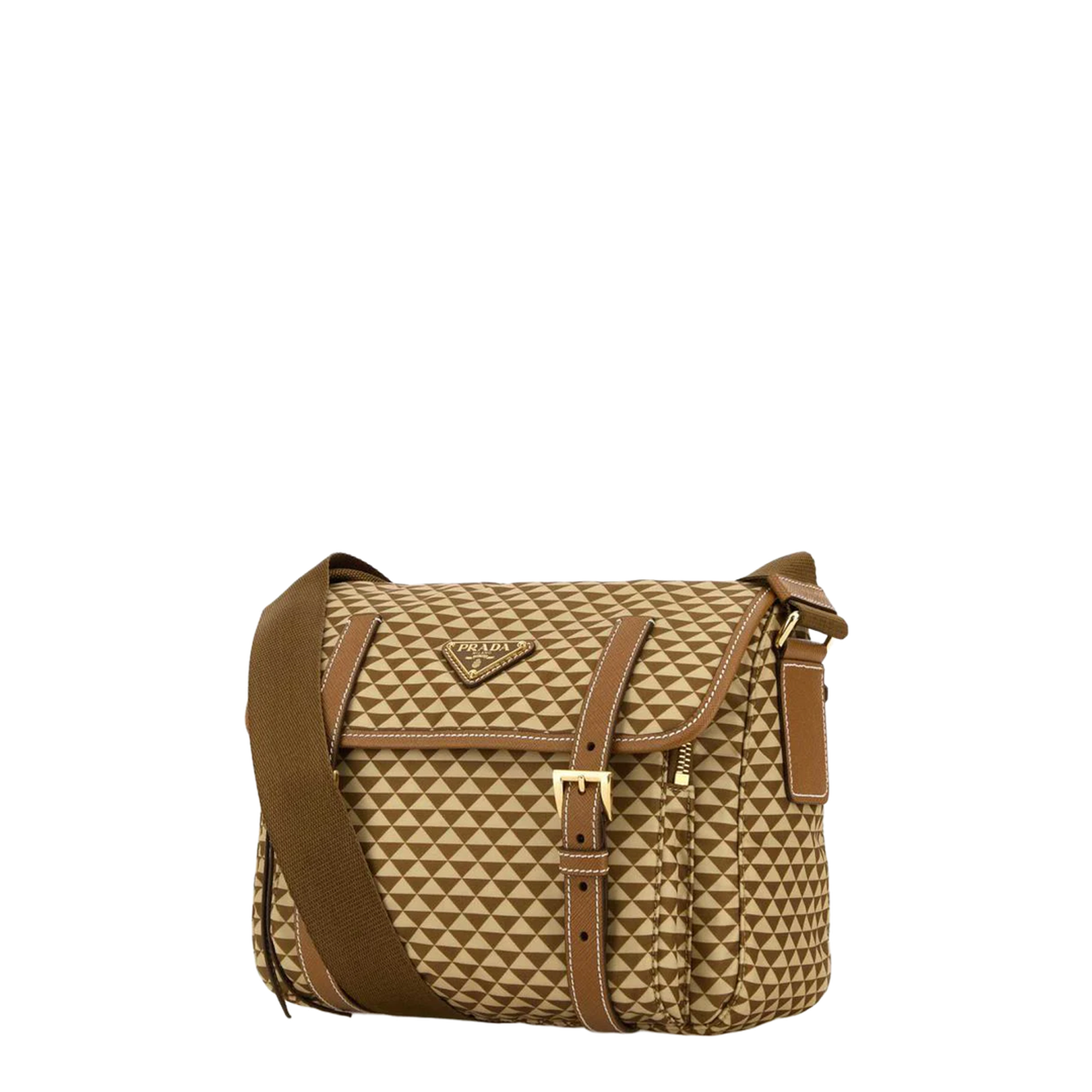 Re-Nylon Small Re-Nylon Shoulder Bag - Cammello - Image 2