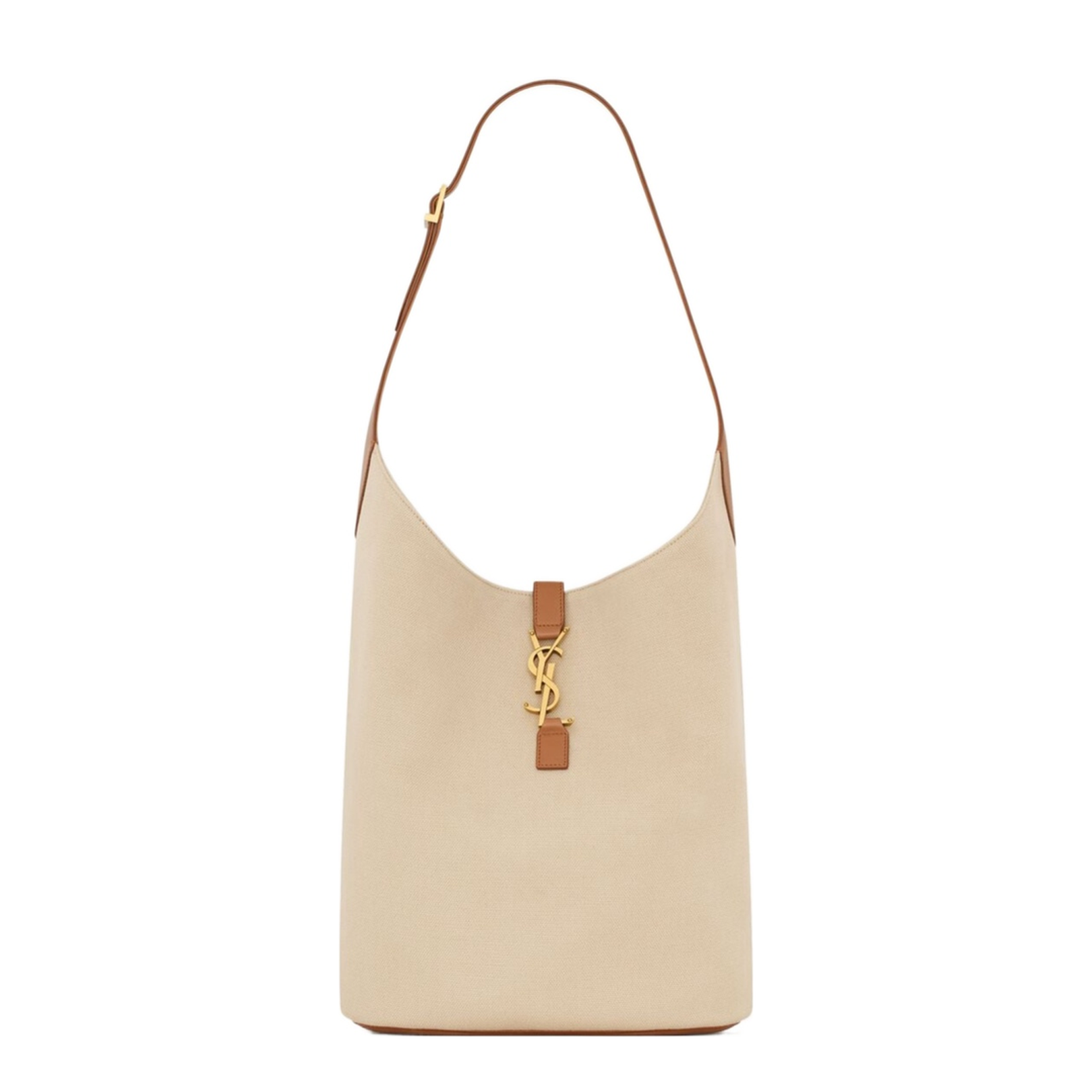 Hobo Bag in Canvas and Leather - Image 1