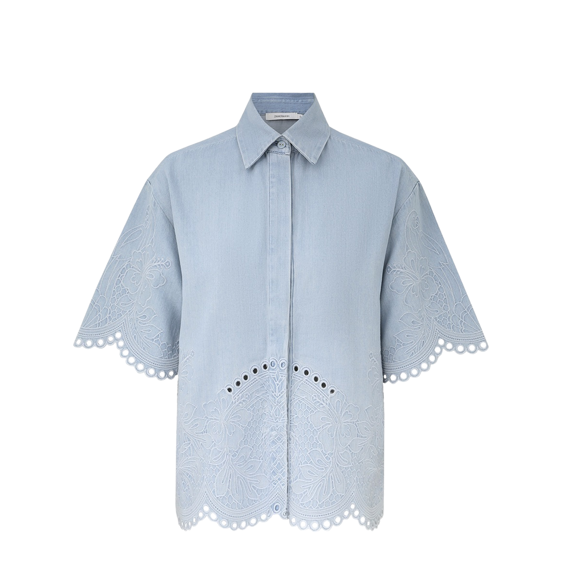 Daylight Embroidered Denim Shirt - Image 1