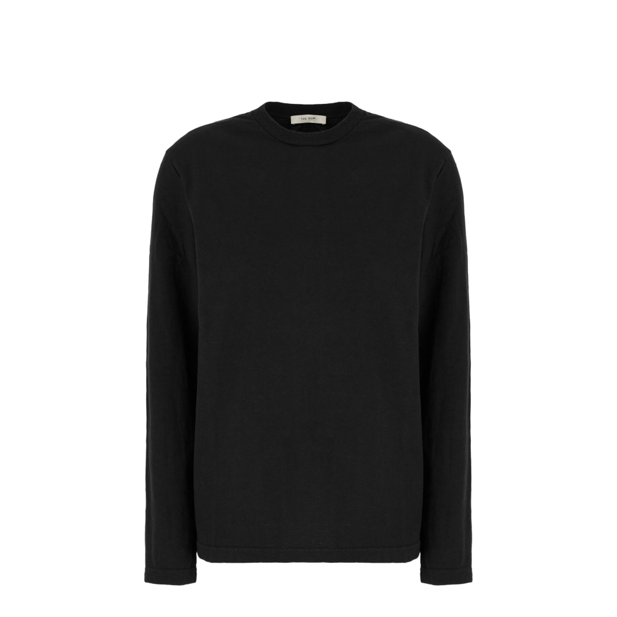 Black Cotton Floris T-Shirt - Image 1