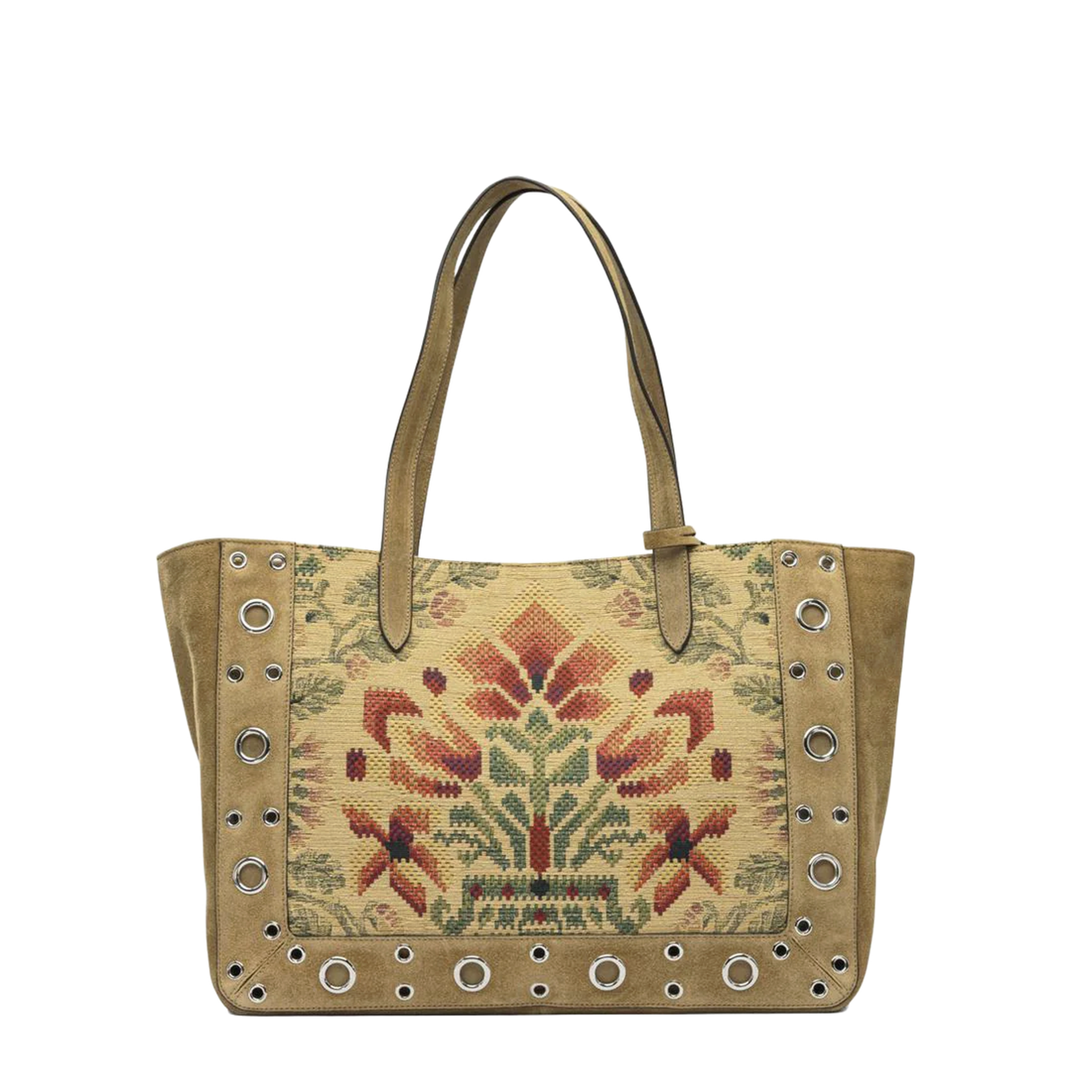 Medium Tote Bag Nellcôte in Jacquard Fabric - Image 3