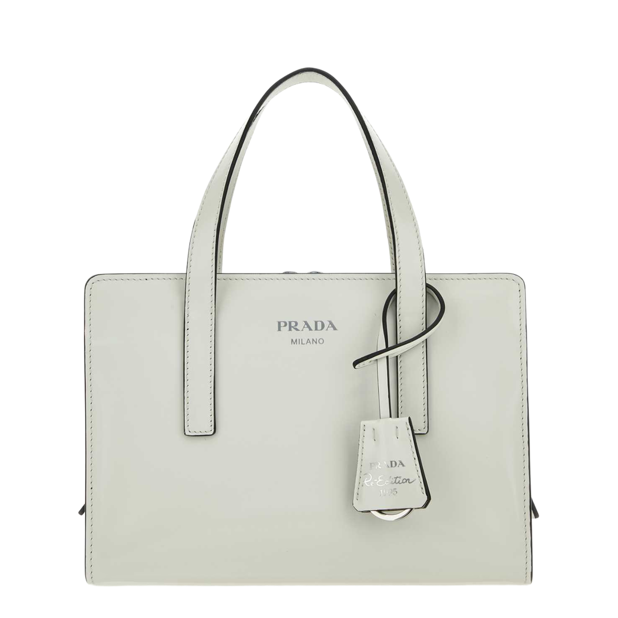 Re-Edition 1995 Mini Brushed Leather Handbag - White - Image 2
