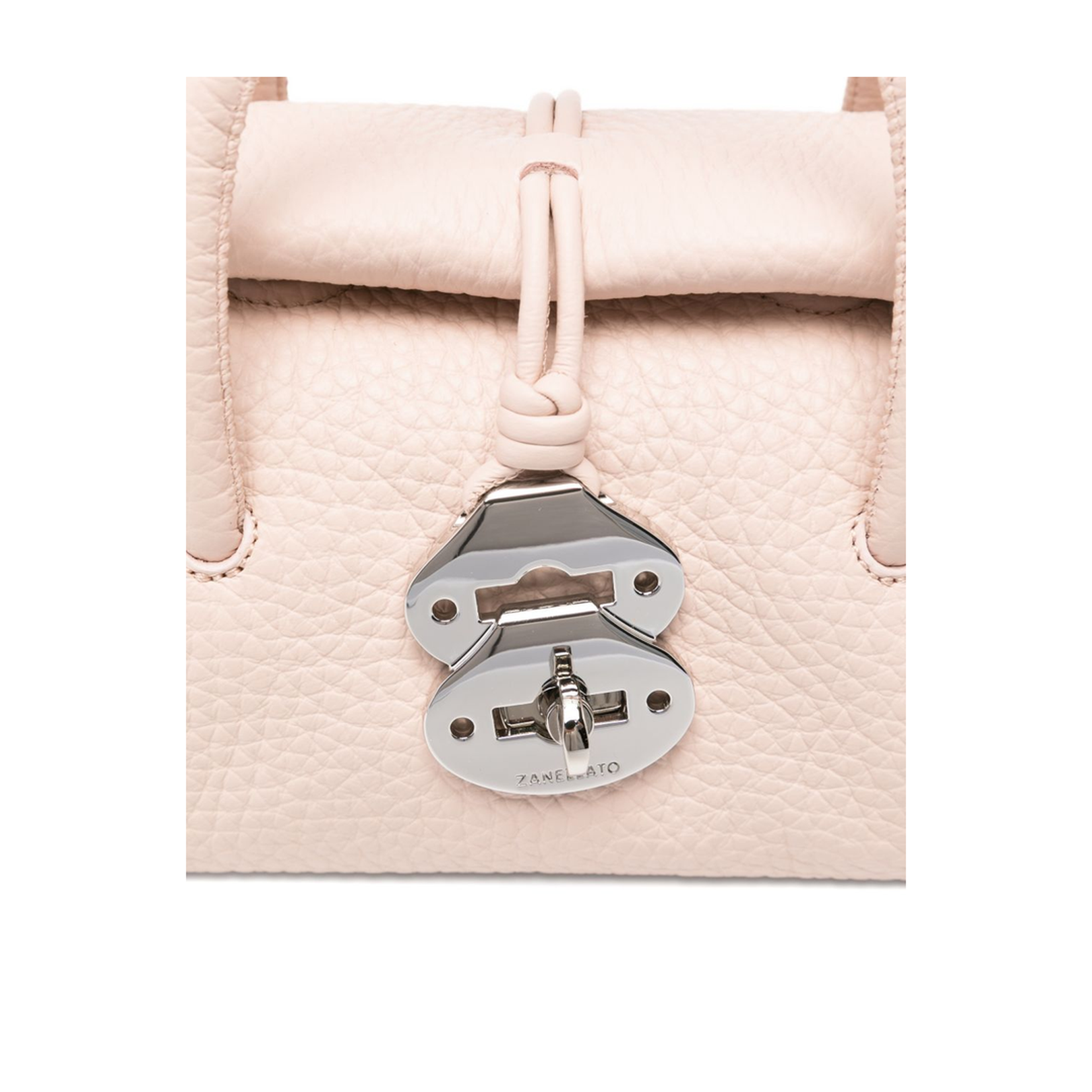 Zanellato Dotta Centauro Baby Bag in Hammered Leather - Pink Callas - Image 2