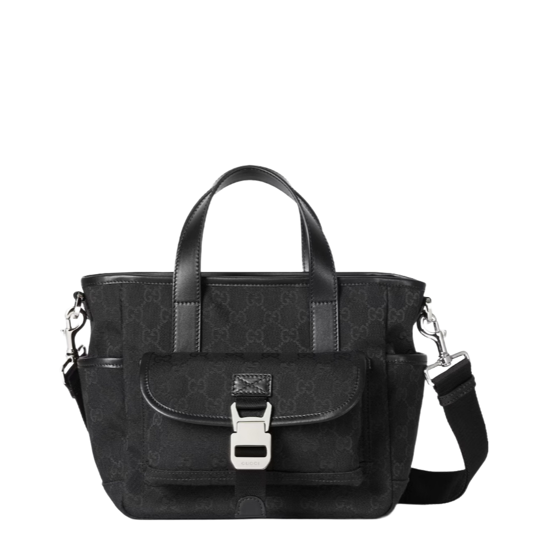 Embroidered Canvas Handbag - Image 1
