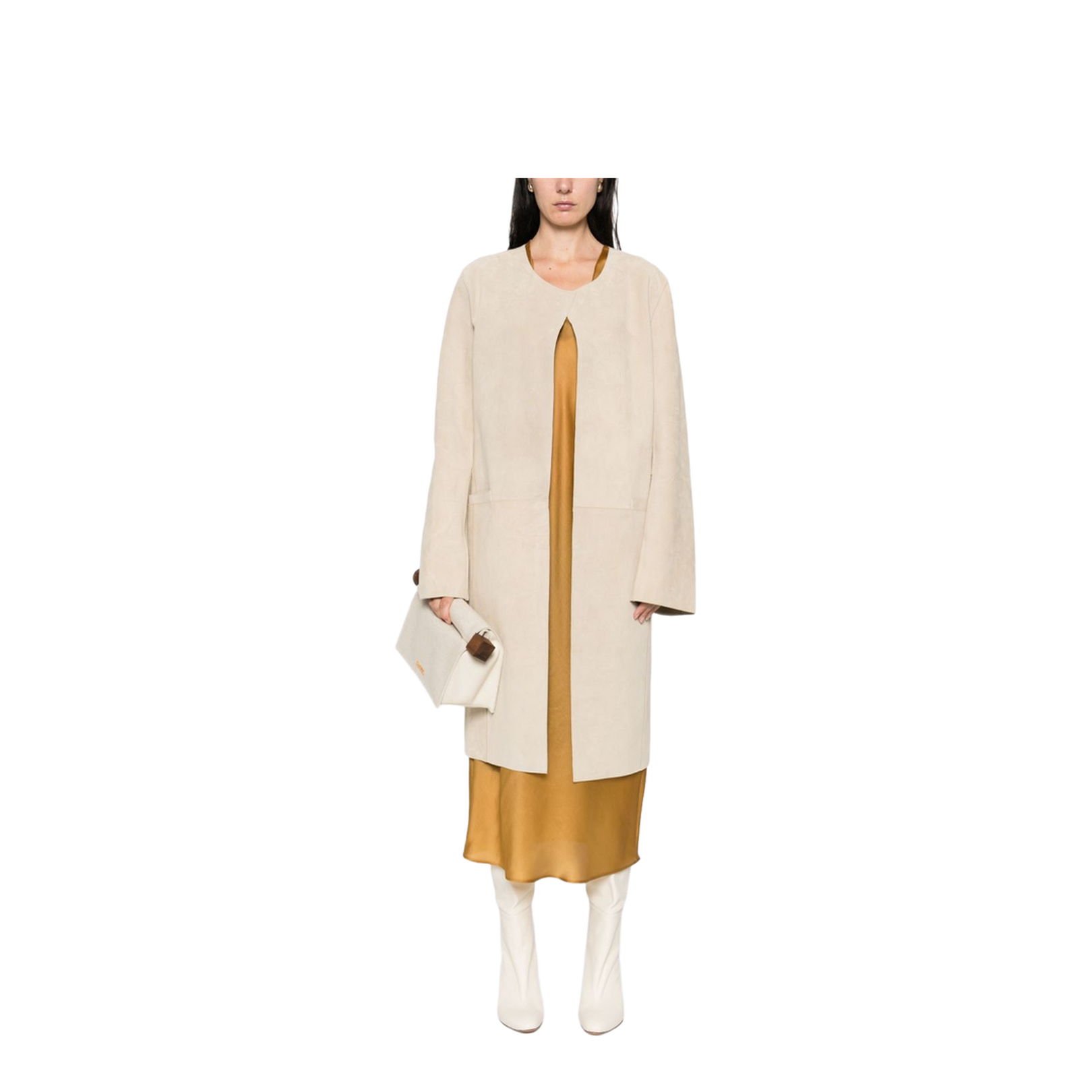 Suede Leather Coat - Image 5